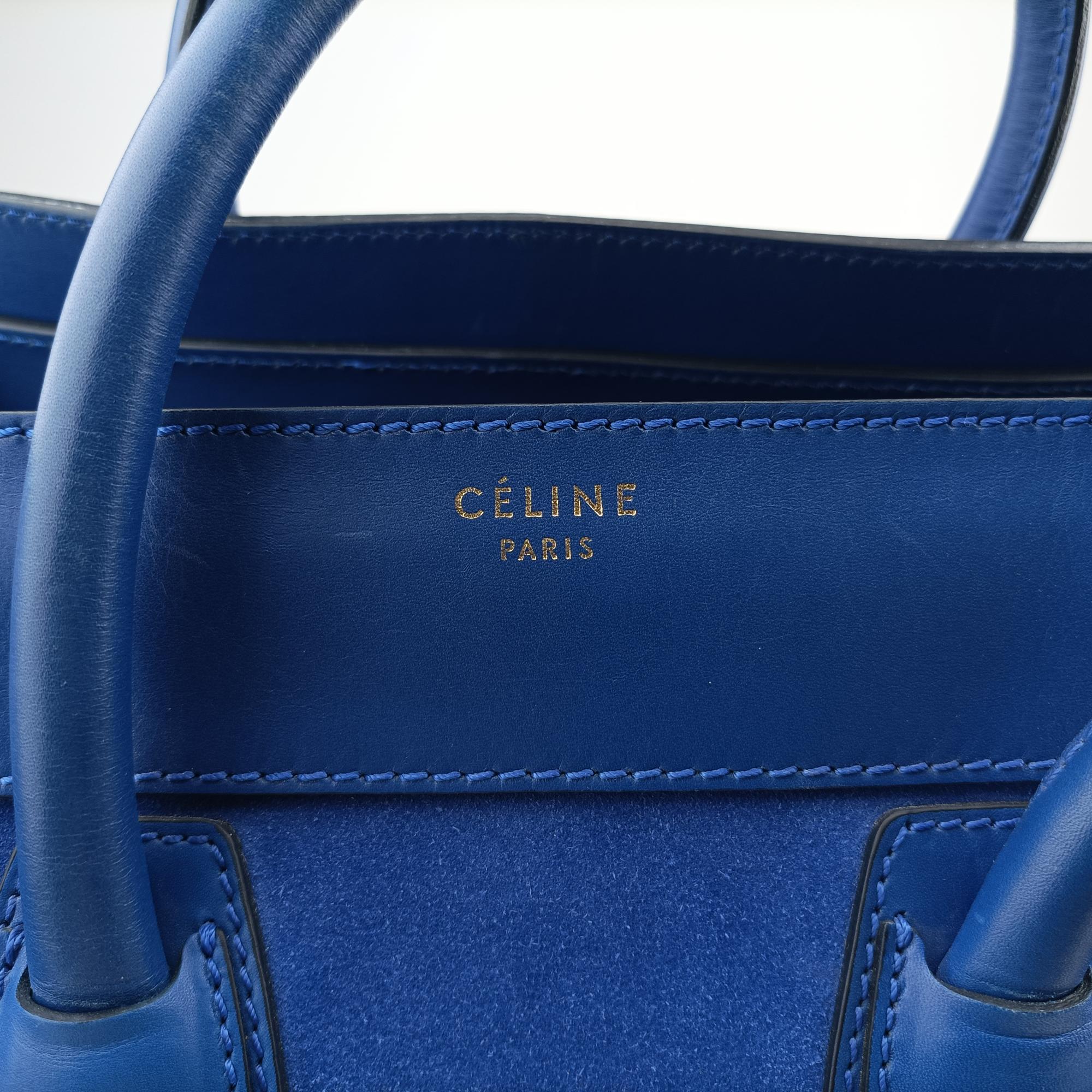 Luggage Mini Shopper Blue Leather×suede S-AT-1111 S-PA-0191ラゲージミニショッパー ブルー レザー×スウェード S-AT-1111 S-PA-0191