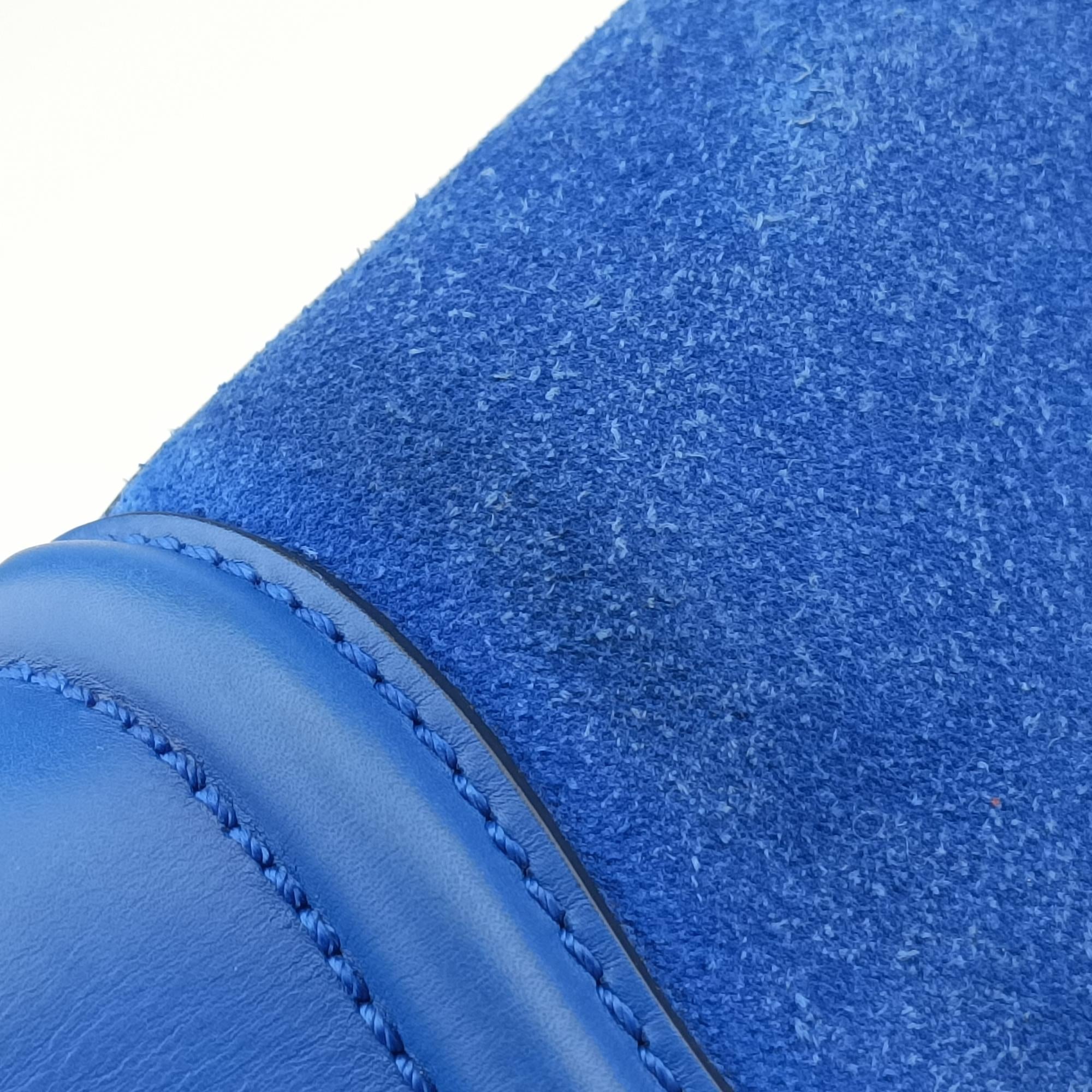 Luggage Mini Shopper Blue Leather×suede S-AT-1111 S-PA-0191ラゲージミニショッパー ブルー レザー×スウェード S-AT-1111 S-PA-0191