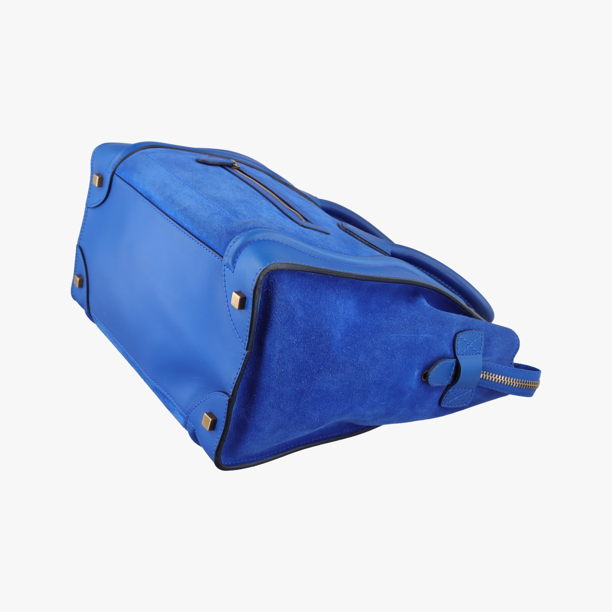 Luggage Mini Shopper Blue Leather×suede S-AT-1111 S-PA-0191ラゲージミニショッパー ブルー レザー×スウェード S-AT-1111 S-PA-0191