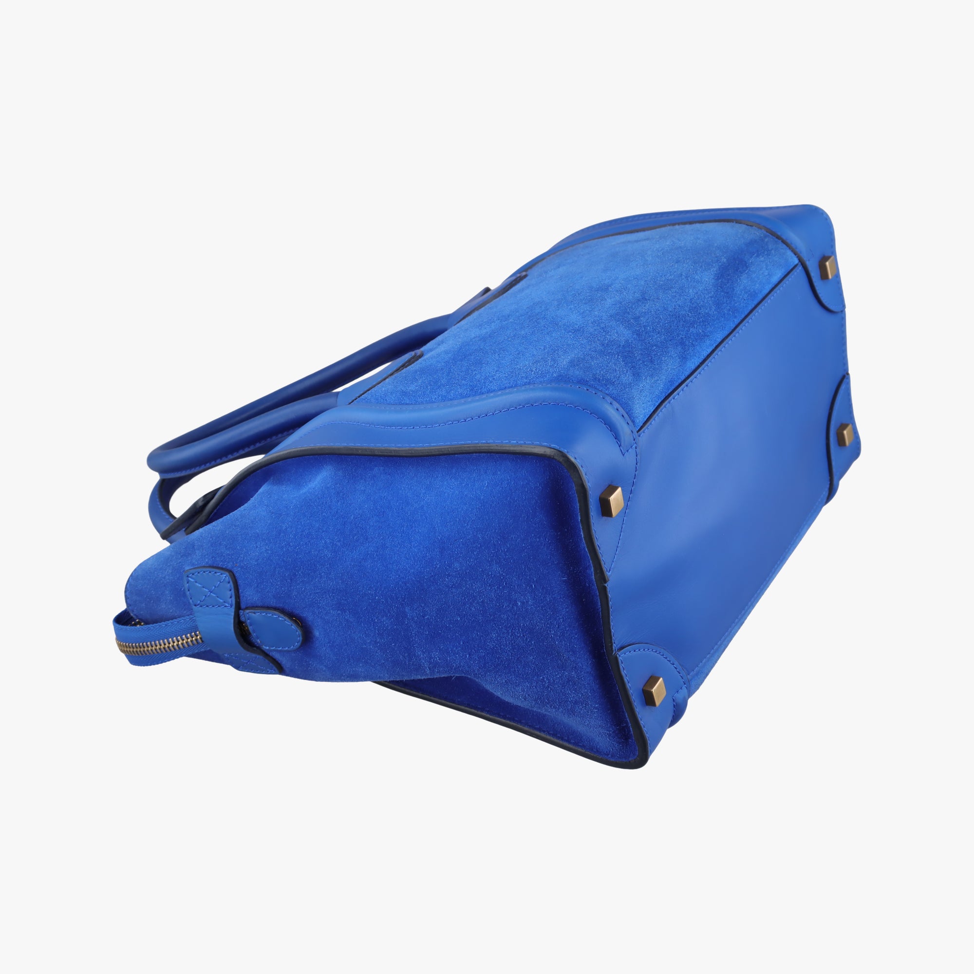 Luggage Mini Shopper Blue Leather×suede S-AT-1111 S-PA-0191ラゲージミニショッパー ブルー レザー×スウェード S-AT-1111 S-PA-0191