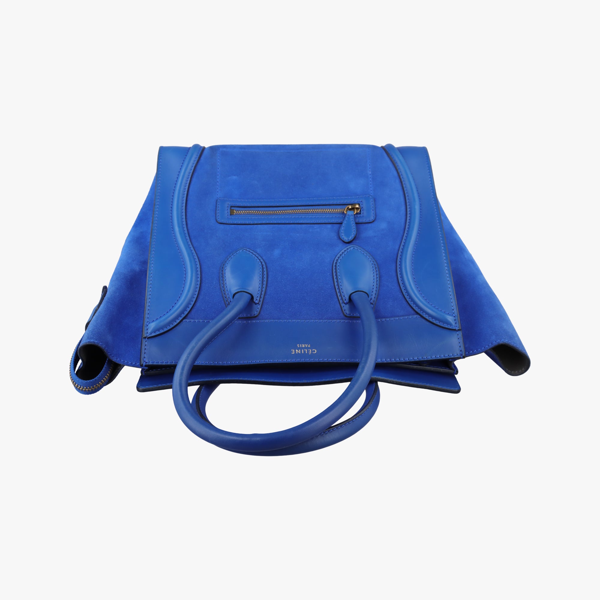 Luggage Mini Shopper Blue Leather×suede S-AT-1111 S-PA-0191ラゲージミニショッパー ブルー レザー×スウェード S-AT-1111 S-PA-0191