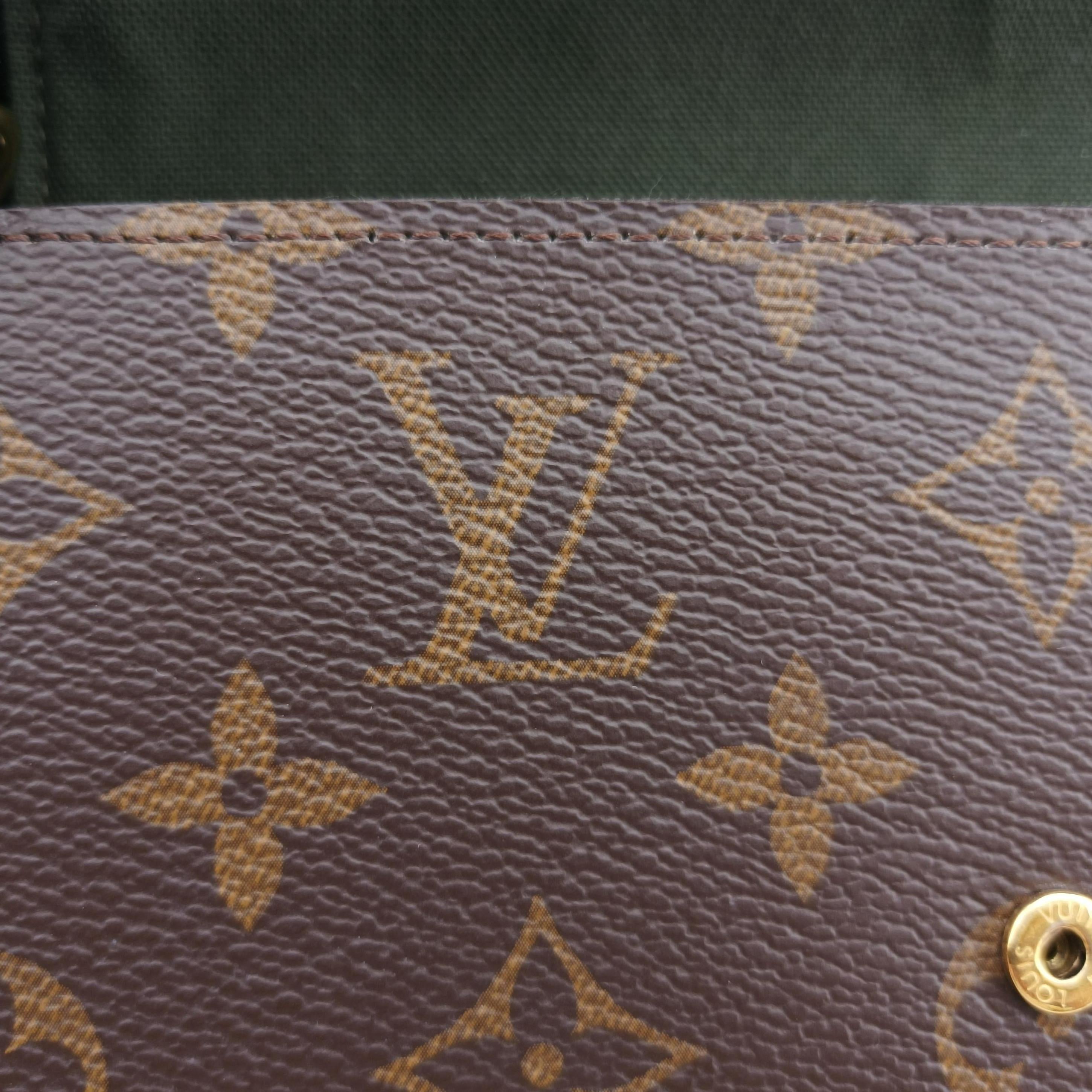 Multi Pochette FeLICIE Brown×KHAKI Monogram Canvas M80091 IC Chipミュルティ ポシェット フェリシー モノグラム/ブラウン×カーキ モノグラムキャンバス M80091 ICチップ