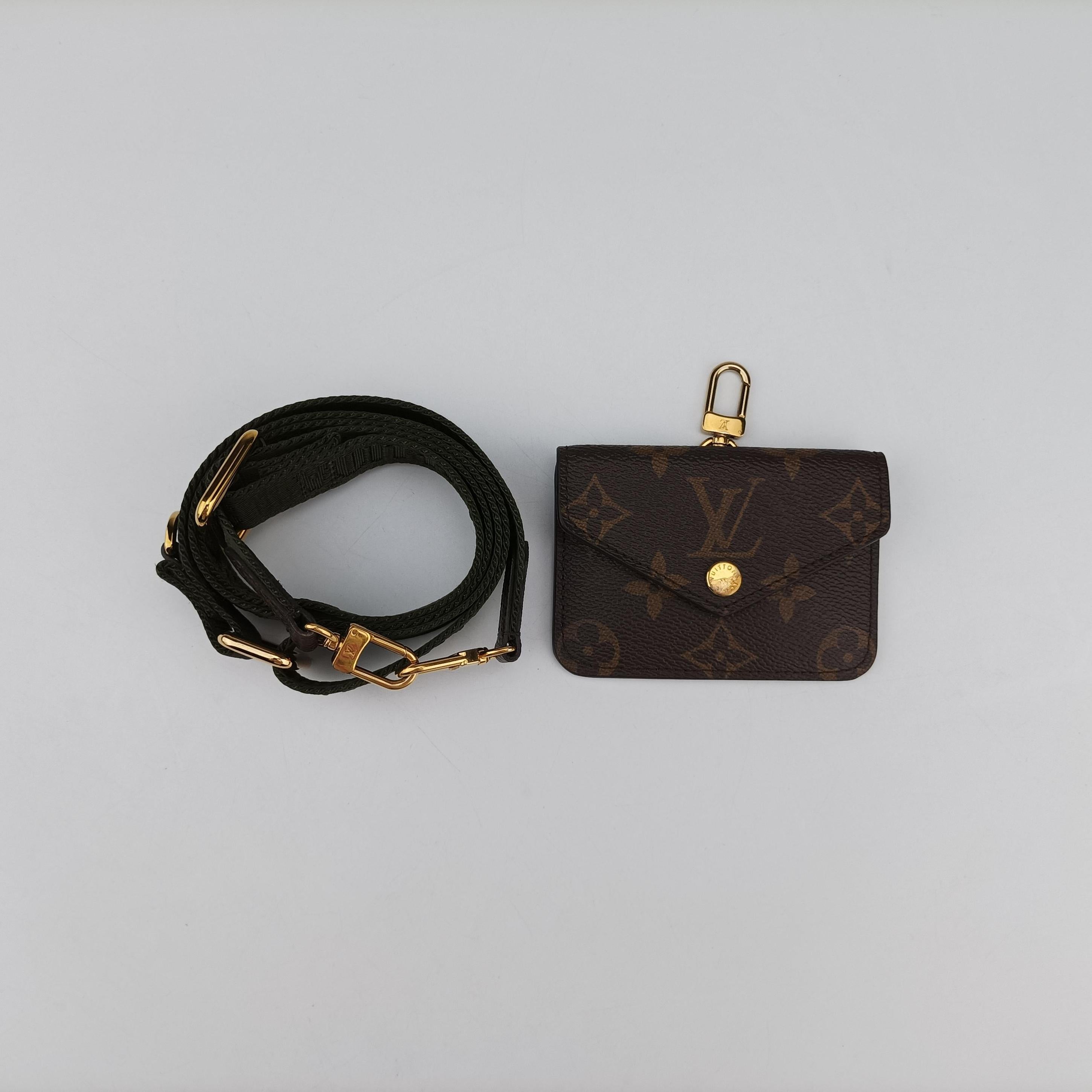 Multi Pochette FeLICIE Brown×KHAKI Monogram Canvas M80091 IC Chipミュルティ ポシェット フェリシー モノグラム/ブラウン×カーキ モノグラムキャンバス M80091 ICチップ