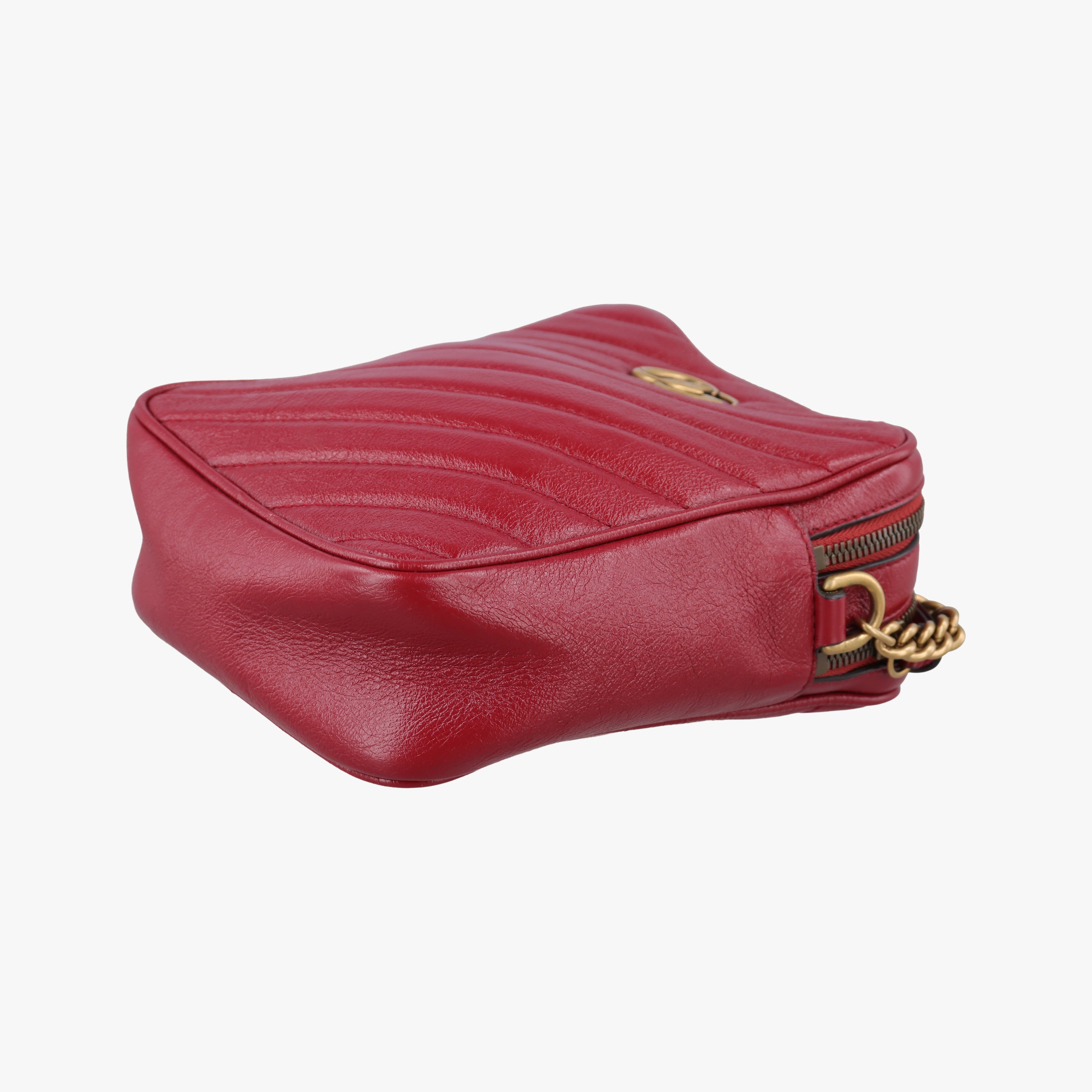 GG Marmont Red Leather 550155 I027256477GGマーモント レッド レザー 550155 I027256477