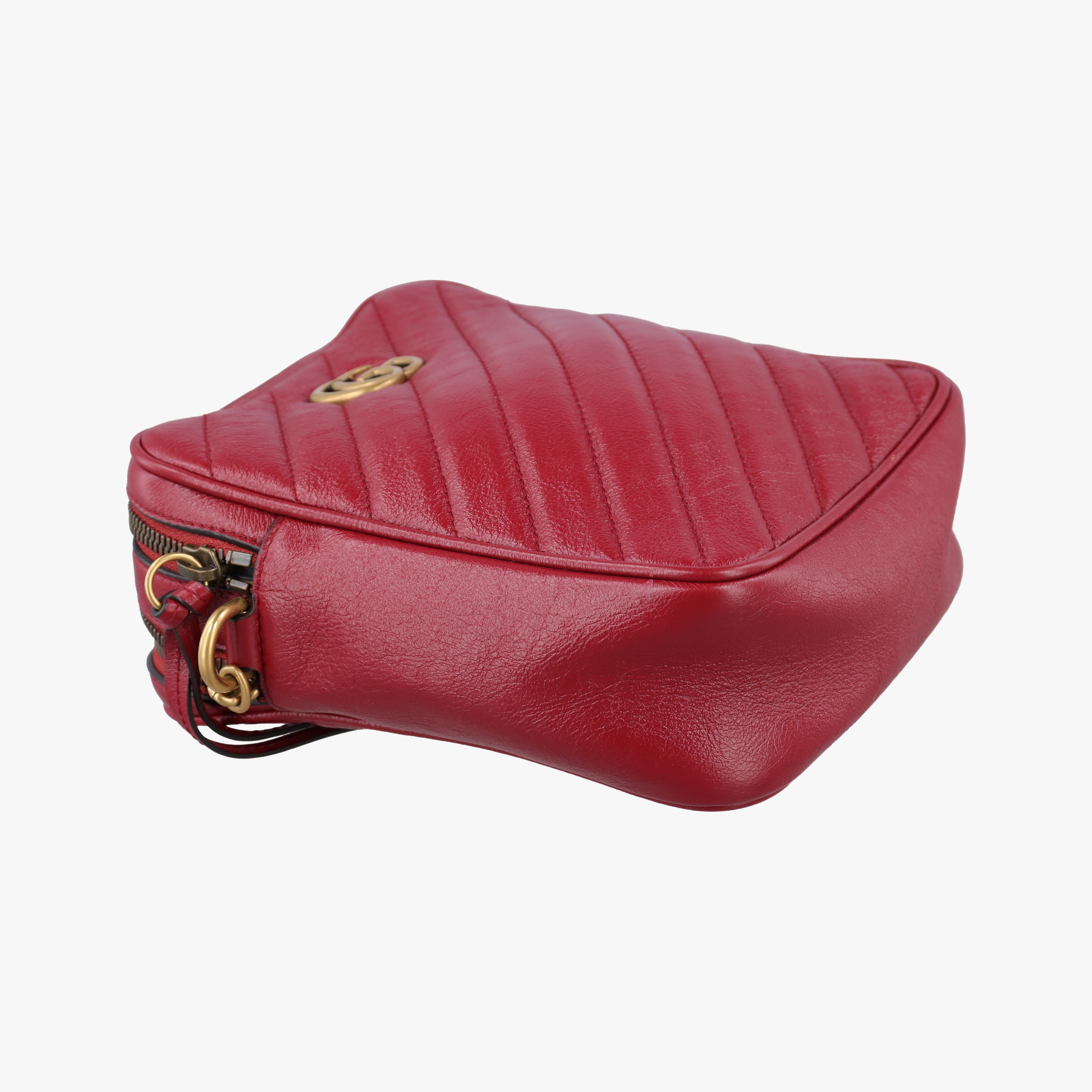 GG Marmont Red Leather 550155 I027256477GGマーモント レッド レザー 550155 I027256477