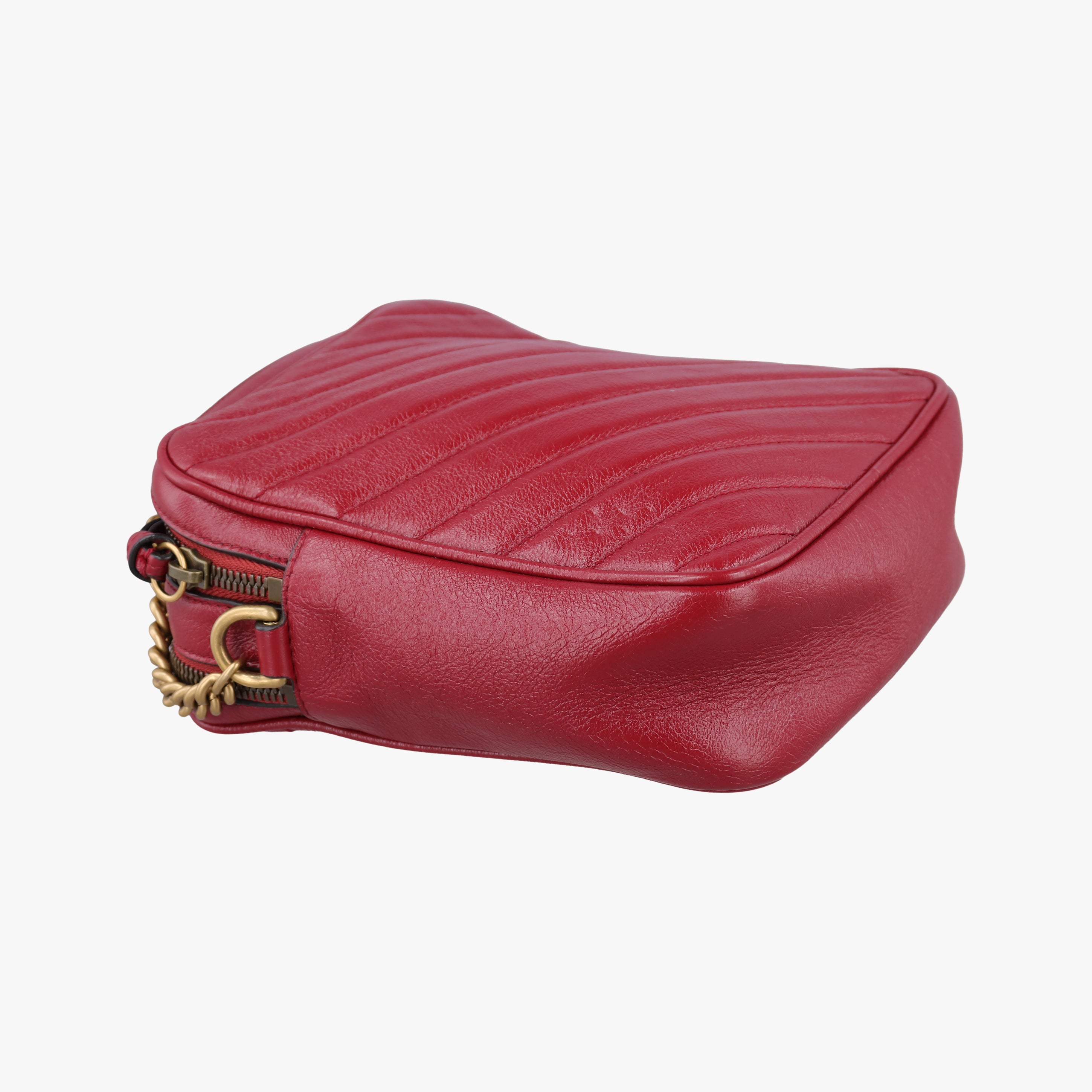 GG Marmont Red Leather 550155 I027256477GGマーモント レッド レザー 550155 I027256477