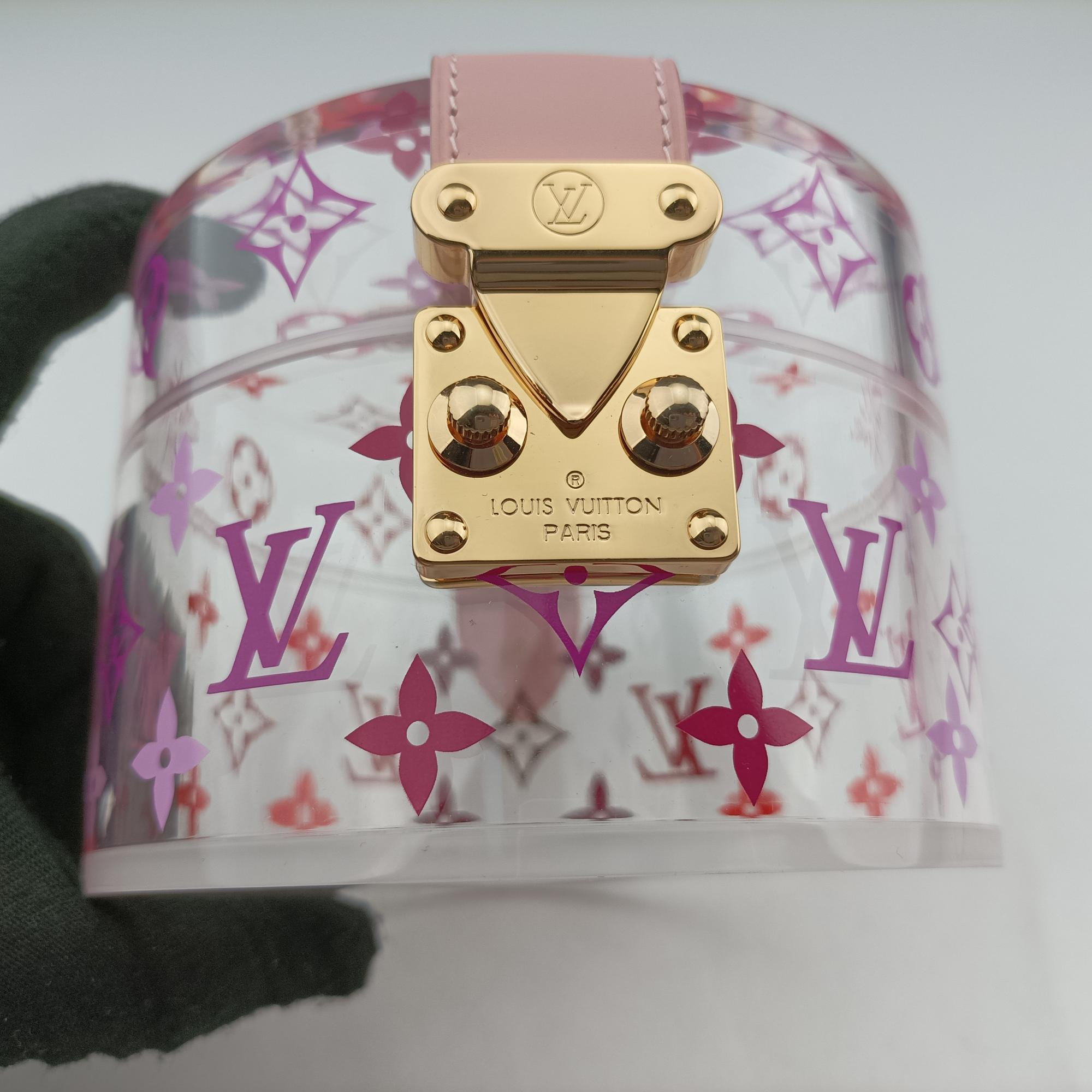 Boite Scott Trunk Jewelry Makeup Box Pink×multicolor Plexiglass GI0362 GI0362 DI0159ボワット スコット トランク ジュエリー メイクボックス ピンク×マルチカラー プレキシガラス GI0362 GI0362 DI0159