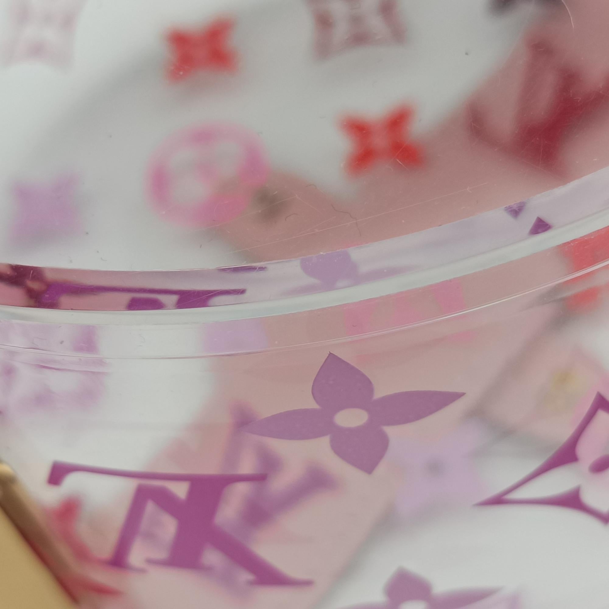 Boite Scott Trunk Jewelry Makeup Box Pink×multicolor Plexiglass GI0362 GI0362 DI0159ボワット スコット トランク ジュエリー メイクボックス ピンク×マルチカラー プレキシガラス GI0362 GI0362 DI0159