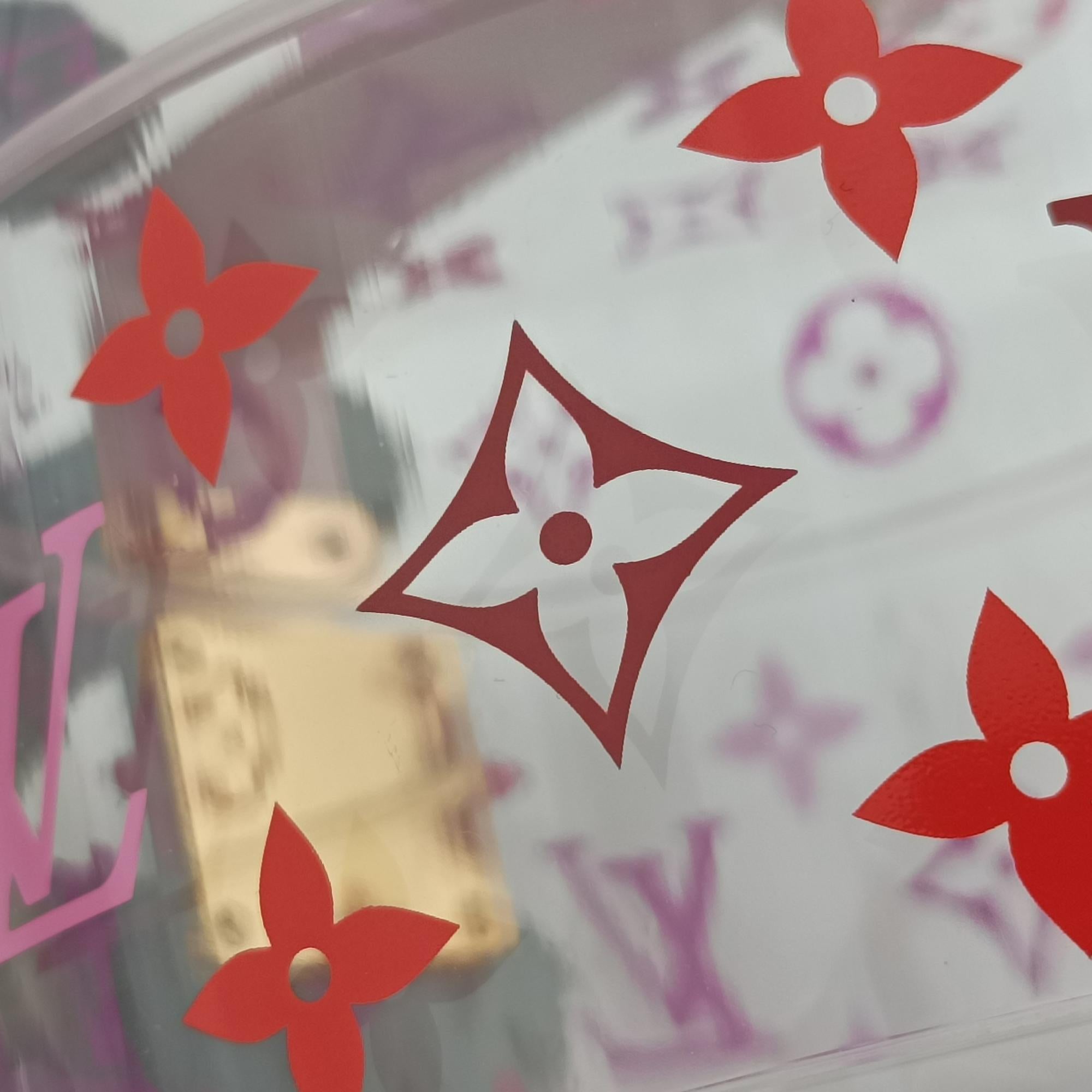 Boite Scott Trunk Jewelry Makeup Box Pink×multicolor Plexiglass GI0362 GI0362 DI0159ボワット スコット トランク ジュエリー メイクボックス ピンク×マルチカラー プレキシガラス GI0362 GI0362 DI0159