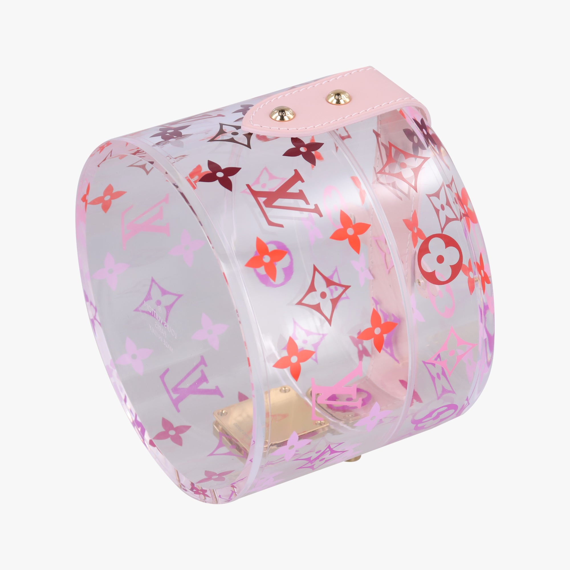 Boite Scott Trunk Jewelry Makeup Box Pink×multicolor Plexiglass GI0362 GI0362 DI0159ボワット スコット トランク ジュエリー メイクボックス ピンク×マルチカラー プレキシガラス GI0362 GI0362 DI0159