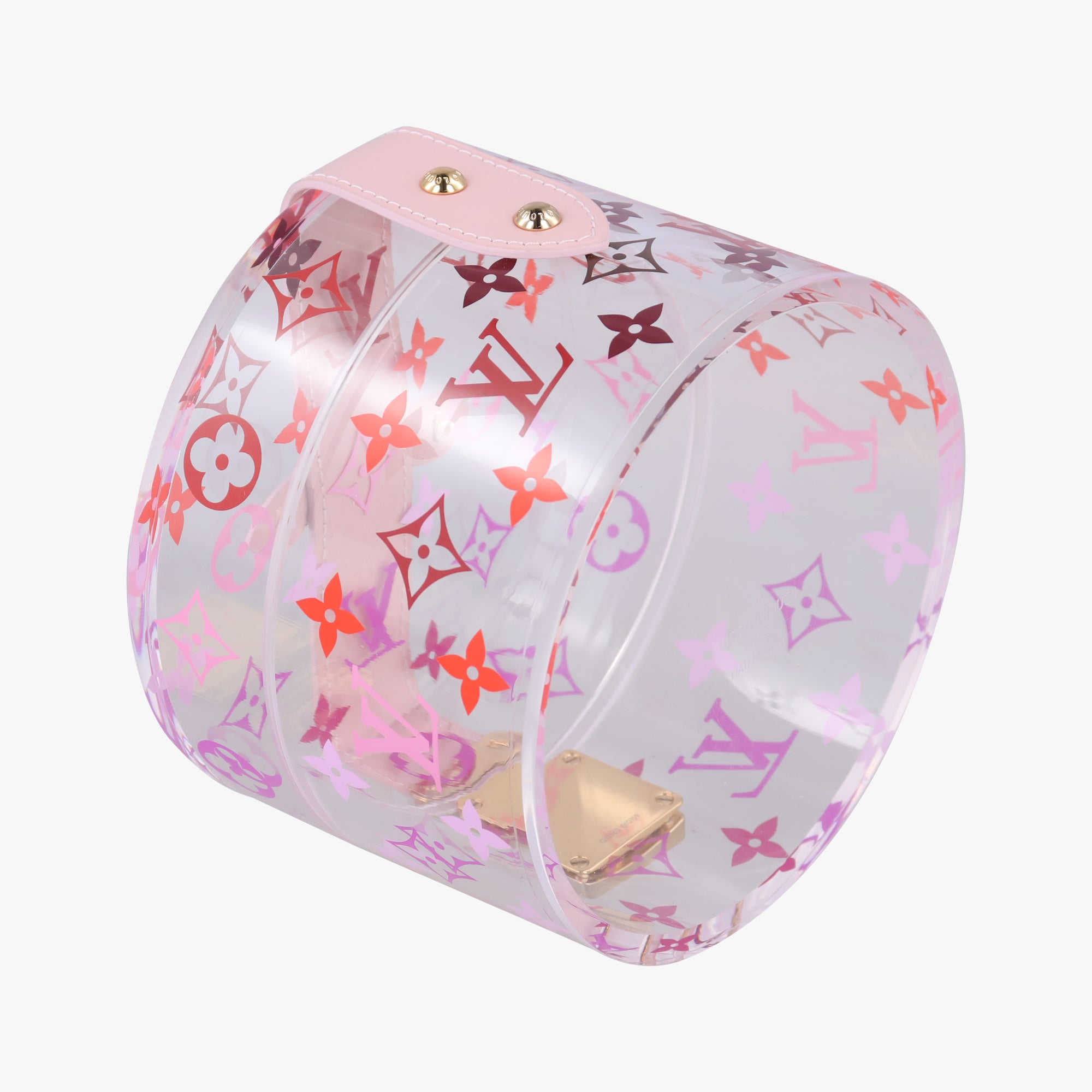 Boite Scott Trunk Jewelry Makeup Box Pink×multicolor Plexiglass GI0362 GI0362 DI0159ボワット スコット トランク ジュエリー メイクボックス ピンク×マルチカラー プレキシガラス GI0362 GI0362 DI0159