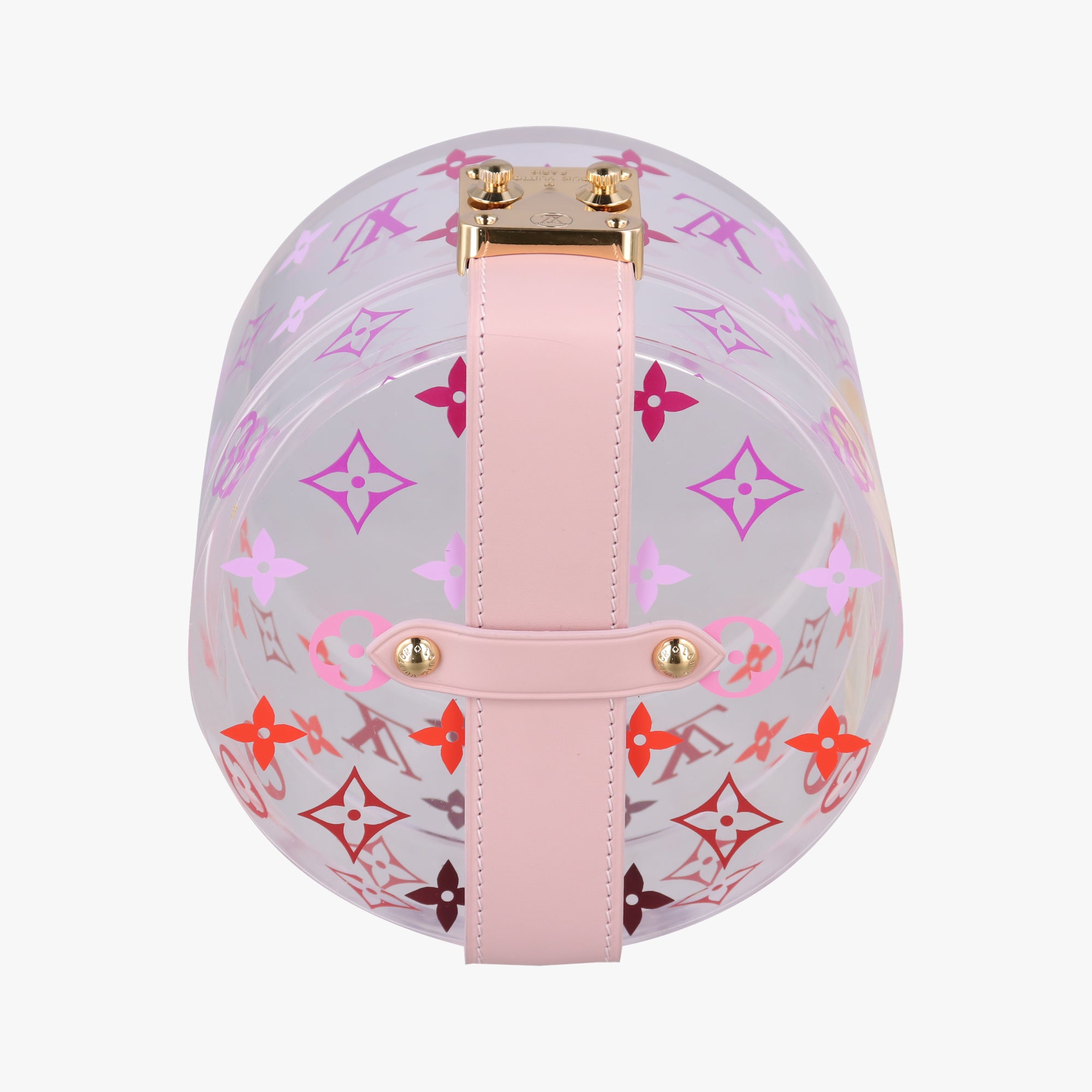 Boite Scott Trunk Jewelry Makeup Box Pink×multicolor Plexiglass GI0362 GI0362 DI0159ボワット スコット トランク ジュエリー メイクボックス ピンク×マルチカラー プレキシガラス GI0362 GI0362 DI0159