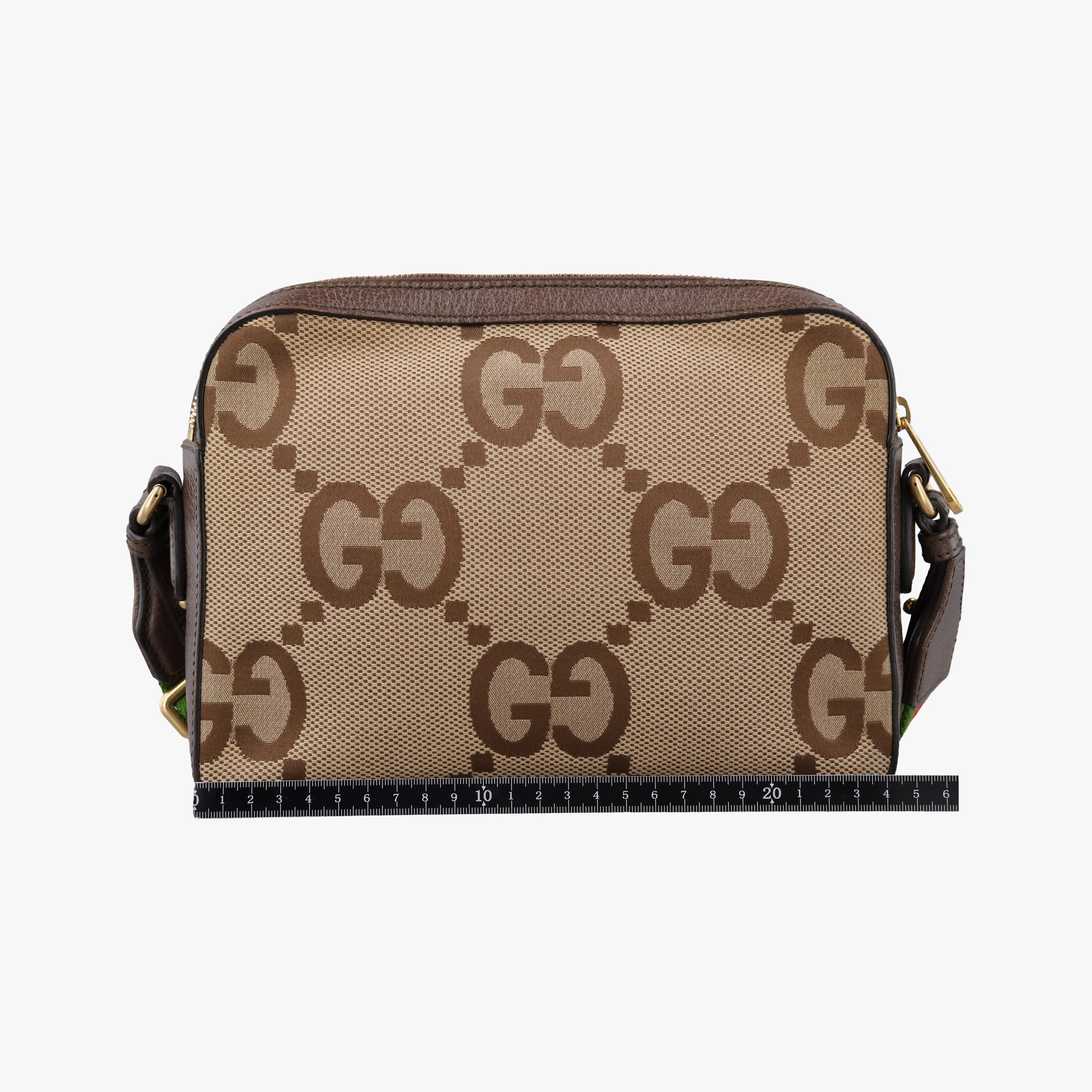 Jumbo GG Messenger brown canvas×leather 675891 I036573136ジャンボGG メッセンジャー ブラウン キャンバス×レザー 675891 I036573136