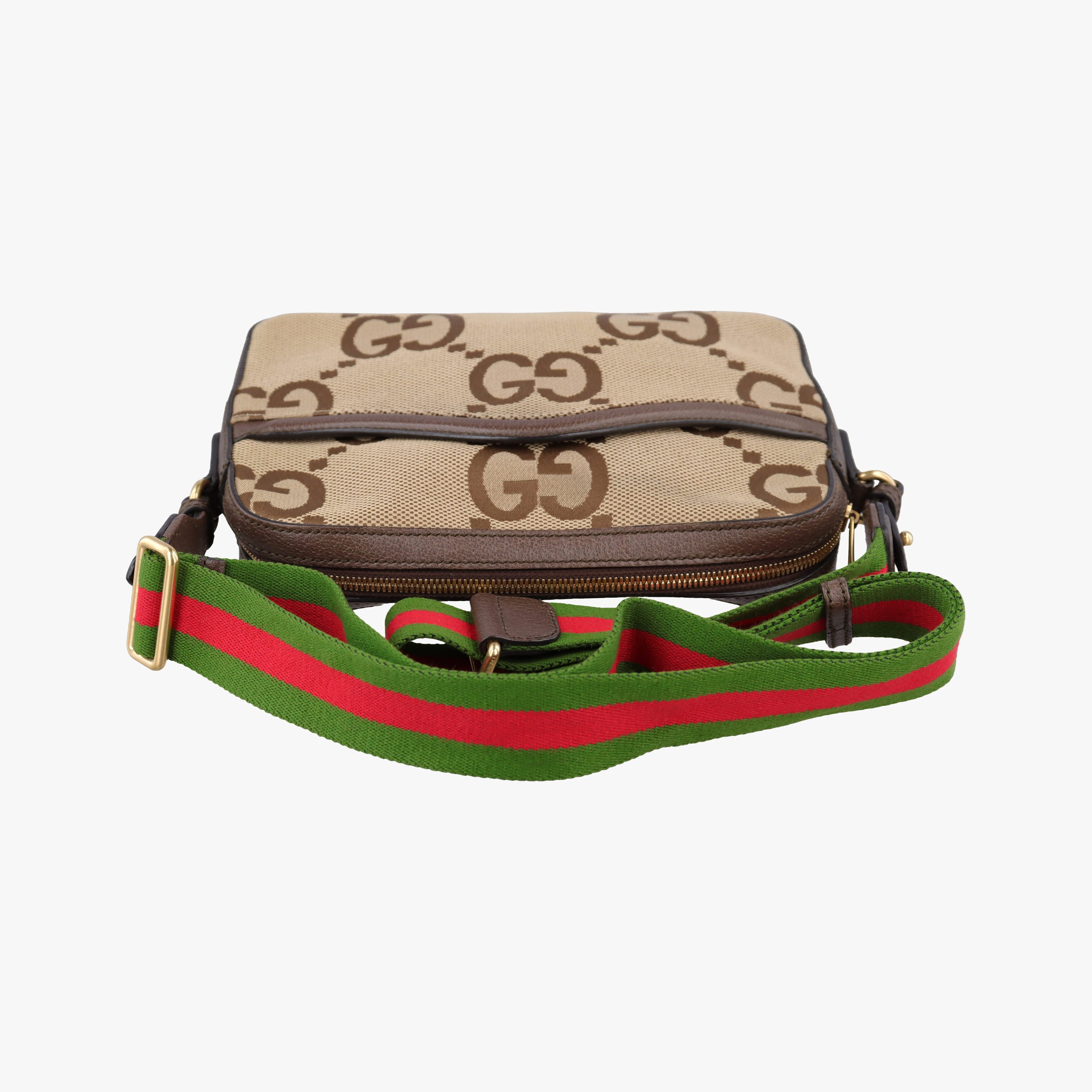 Jumbo GG Messenger brown canvas×leather 675891 I036573136ジャンボGG メッセンジャー ブラウン キャンバス×レザー 675891 I036573136