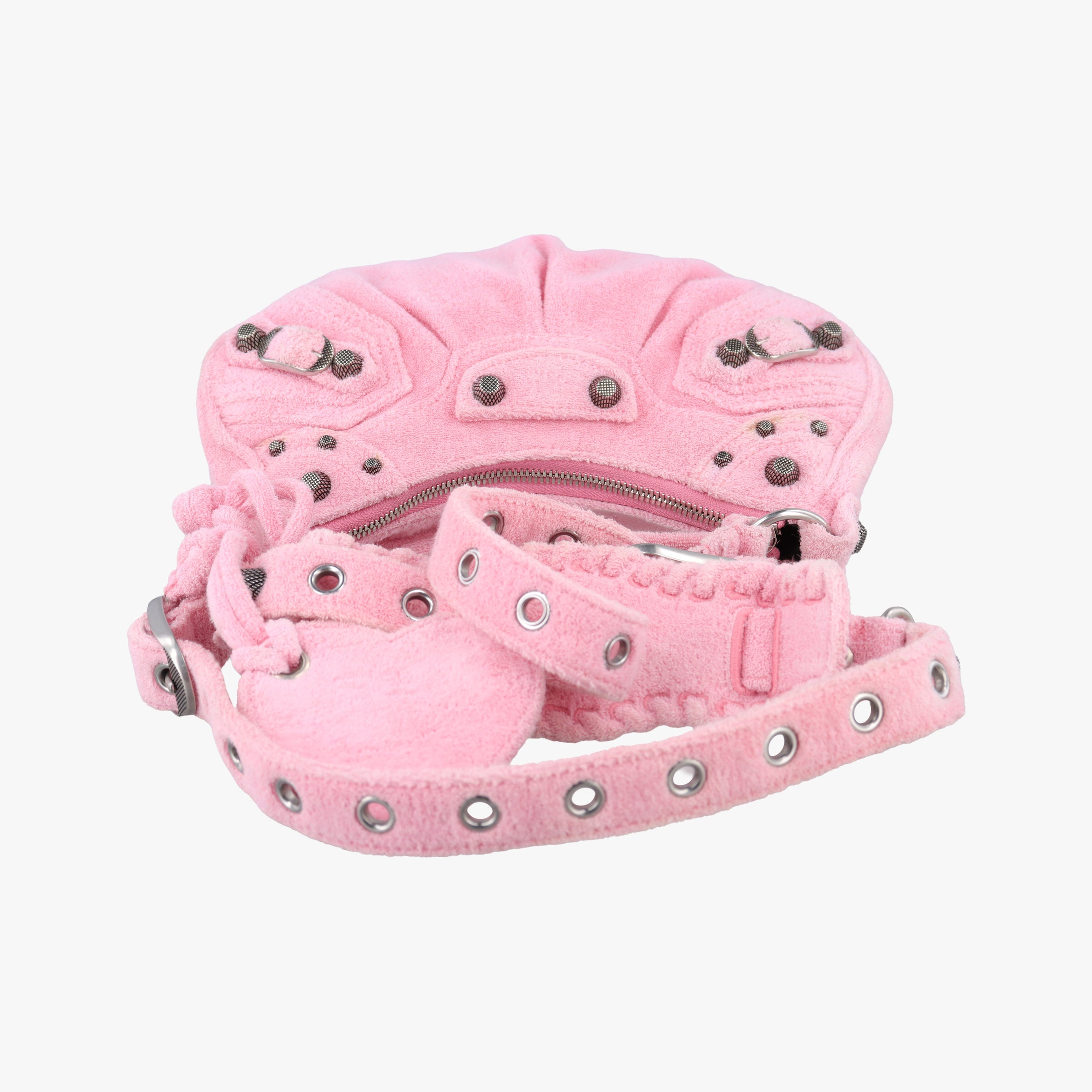 Le Cagole mini Pink Pile Fabric 671309.5812.O.002123ル カゴール ミニ ピンク パイル生地 671309.5812.O.002123