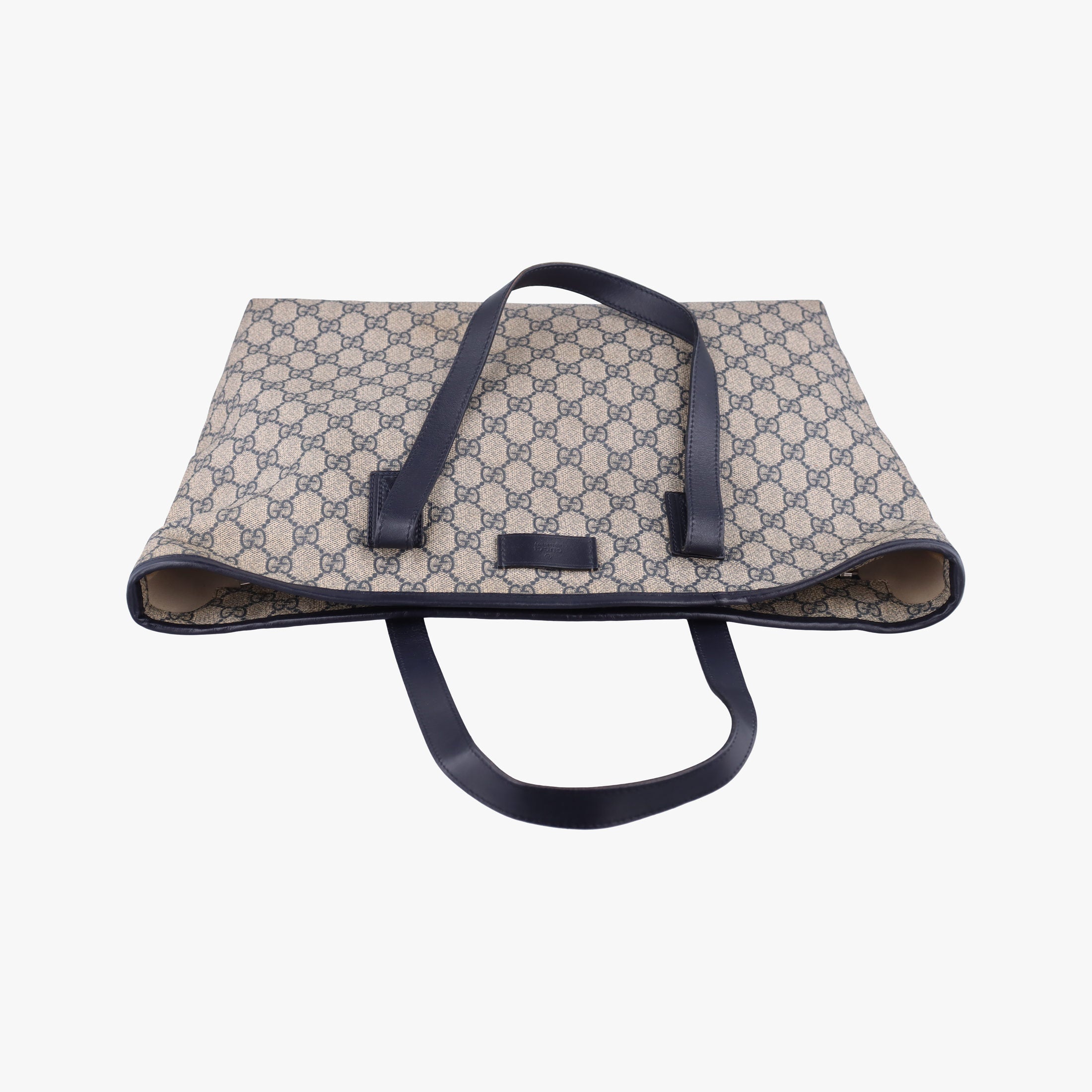 GG Supreme Brown×Navy PVC coated canvas×Leather 211137 I9014487GGスプリーム ベージュ×ネイビー PVCコーティングキャンバス×レザー 211137 I9014487