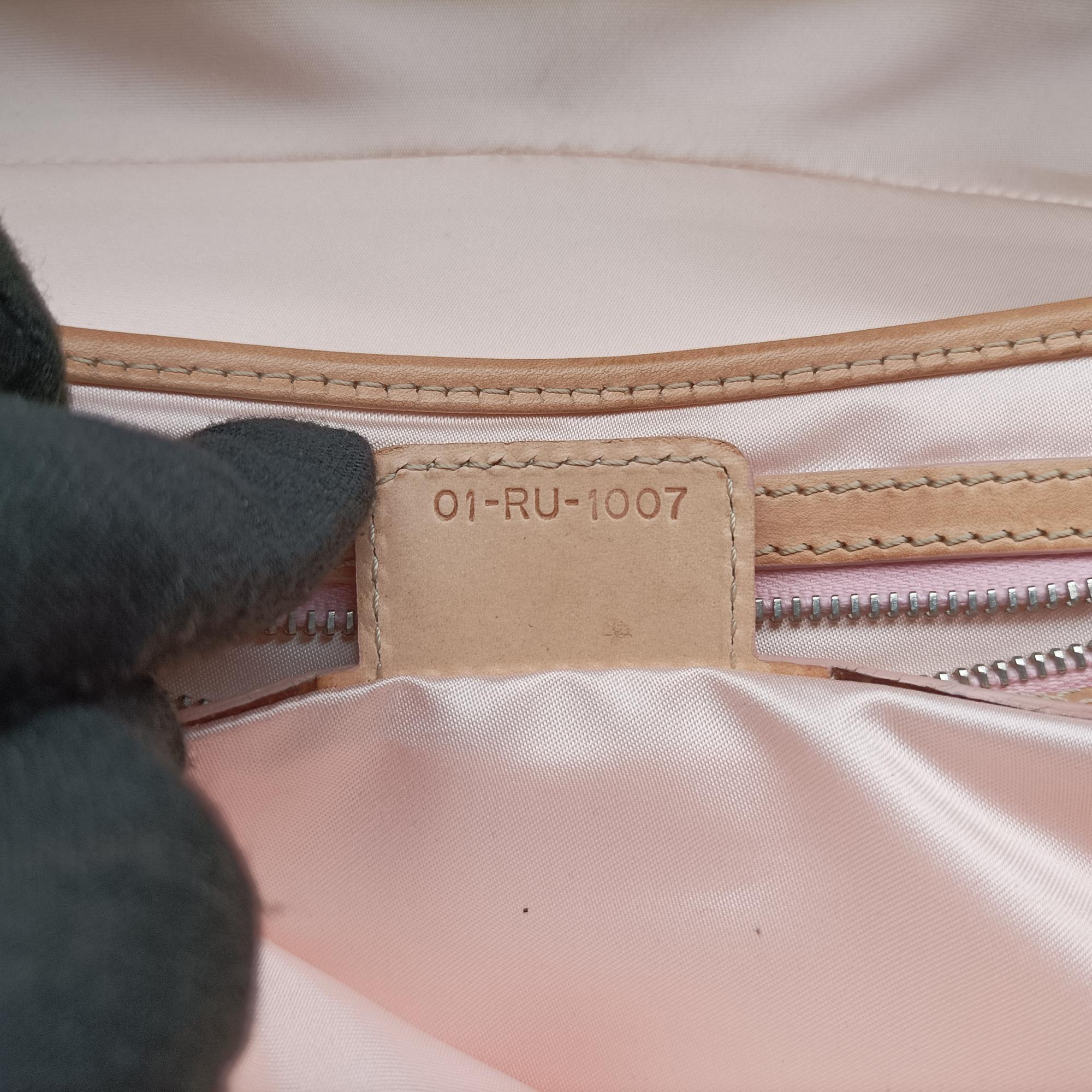 Romantic Trotter Beige x Pink PVC coated canvas 01-RU-1007ロマンティックトロッター ベージュ×ピンク PVCコーティングキャンバス 01-RU-1007