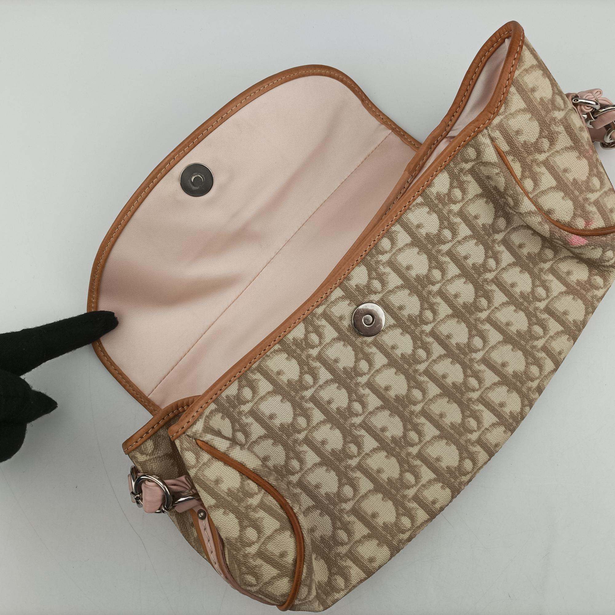 Romantic Trotter Beige x Pink PVC coated canvas 01-RU-1007ロマンティックトロッター ベージュ×ピンク PVCコーティングキャンバス 01-RU-1007