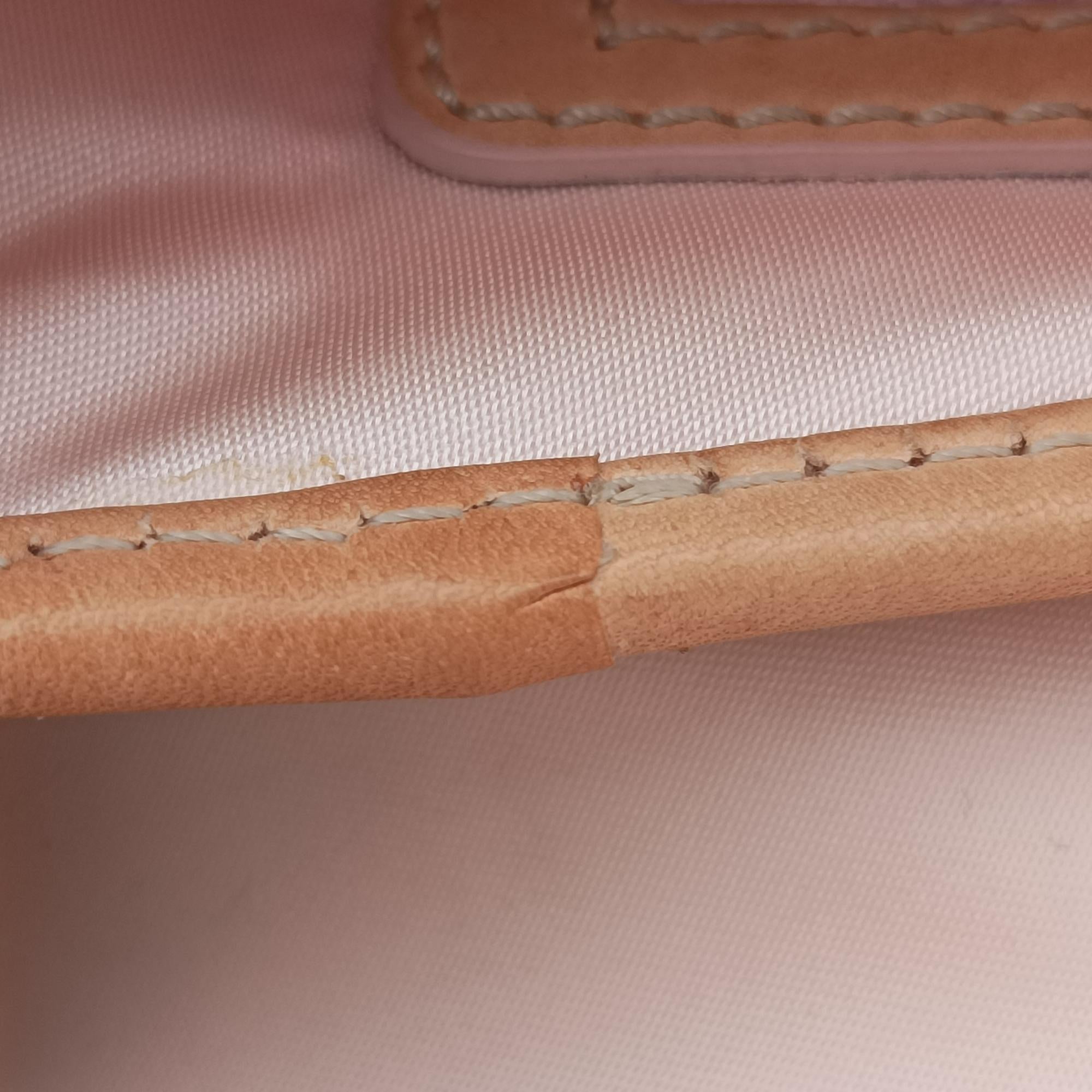 Romantic Trotter Beige x Pink PVC coated canvas 01-RU-1007ロマンティックトロッター ベージュ×ピンク PVCコーティングキャンバス 01-RU-1007