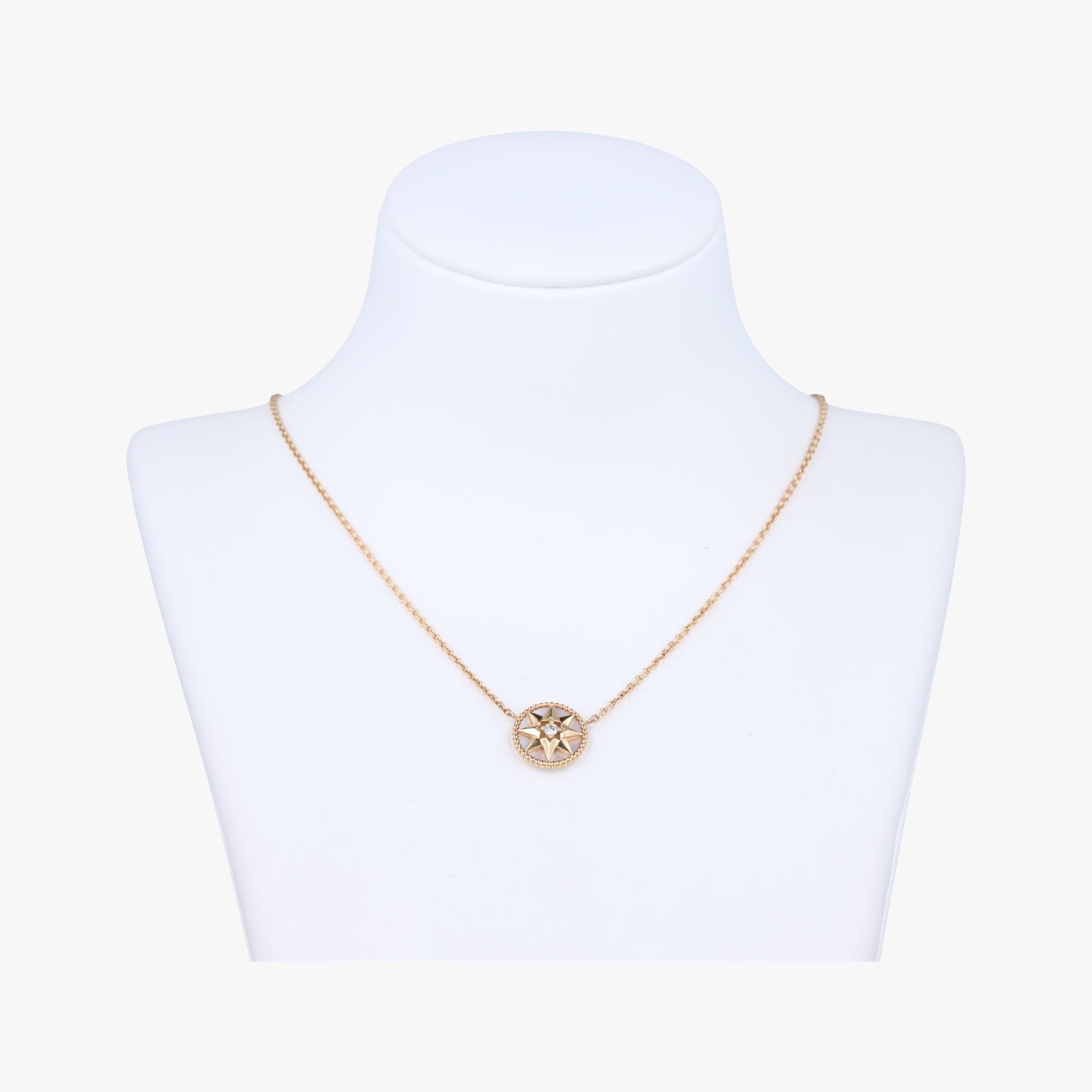 Rose des Vents medallion yellow gold x white AU750 201183ローズデヴァン メダリオン イエローゴールド×ホワイト AU750 201183