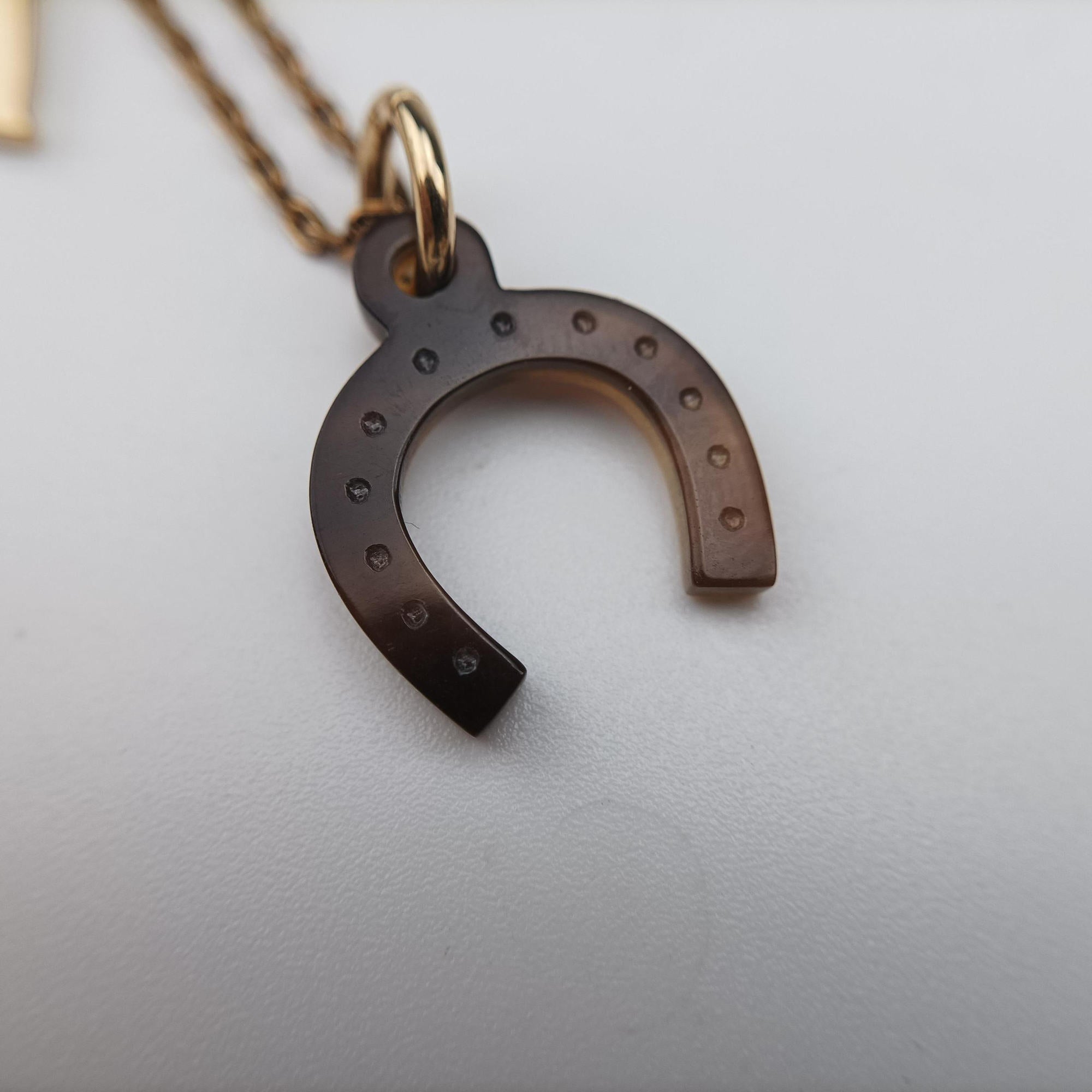 Equestre Pendant Golden×Black GP GD 0220エケストル ペンダント ゴールド×ブラック GP GD 0220