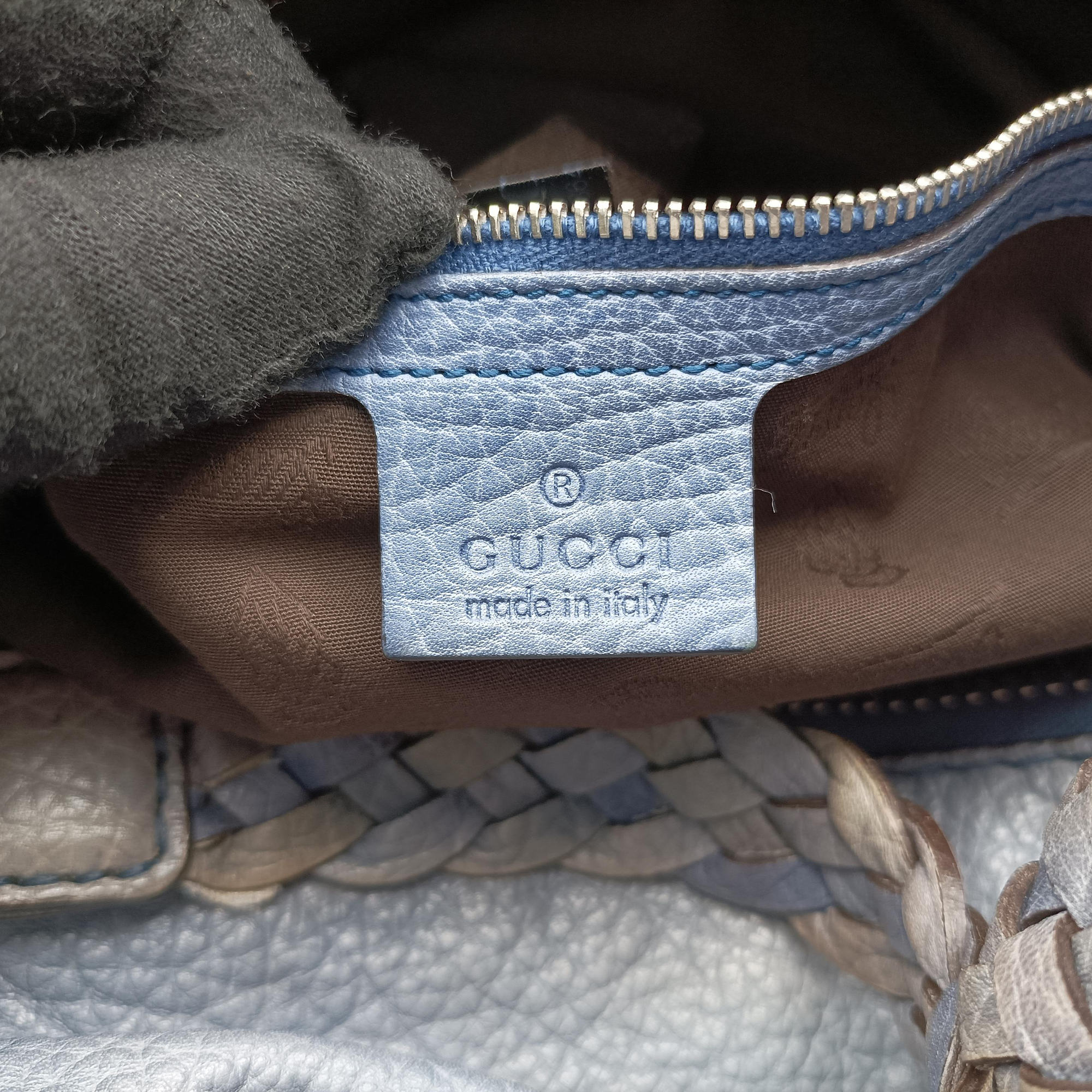 Medium Bamboo Blue Leather 232959 I8864516ミディアム バンブー ブルー レザー 232959 I8864516