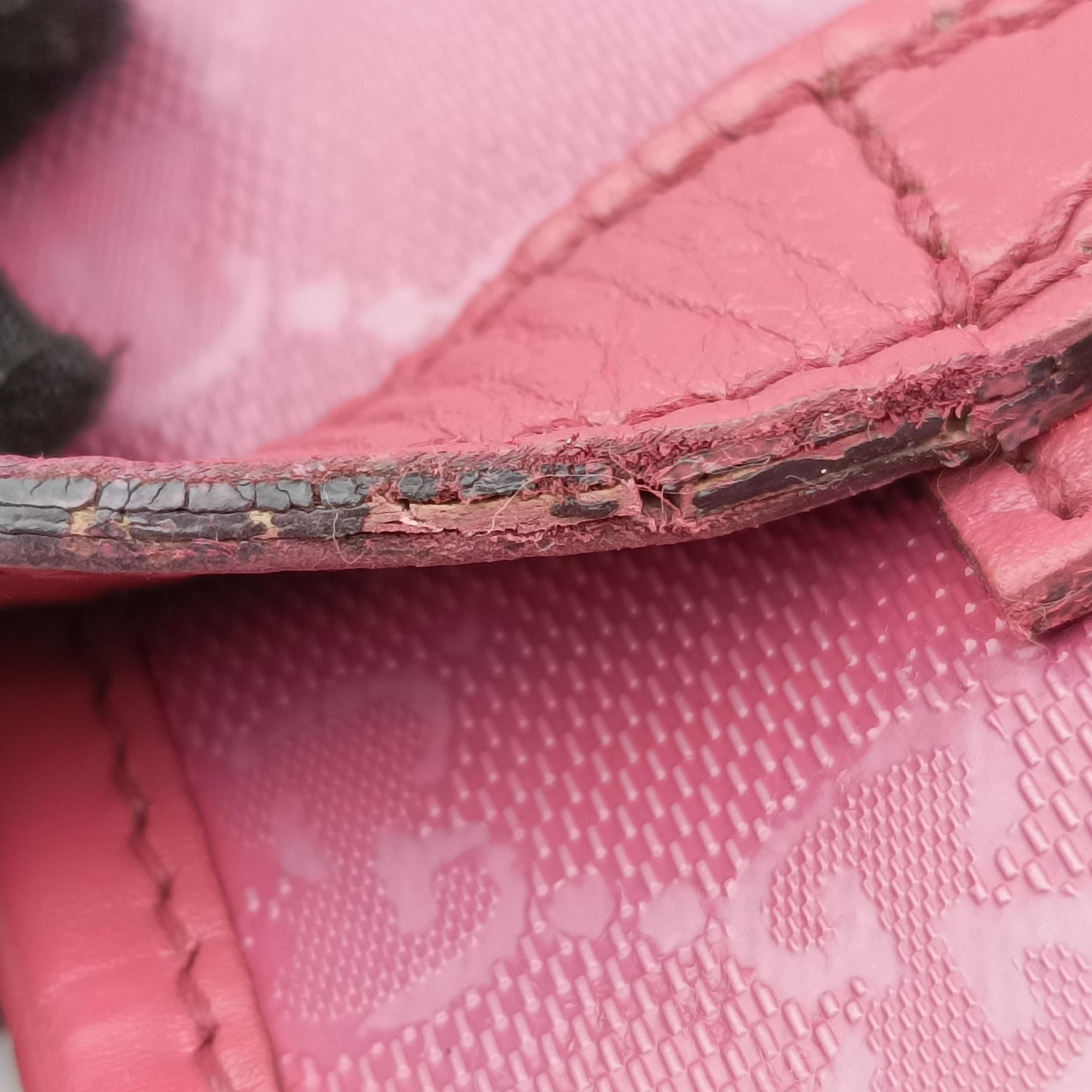 Guccissima Imprime Pink PVC coated canvas×Leather 211137 B013537459グッチシマ インプリメ ピンク PVCコーティングキャンバス×レザー 211137 B013537459