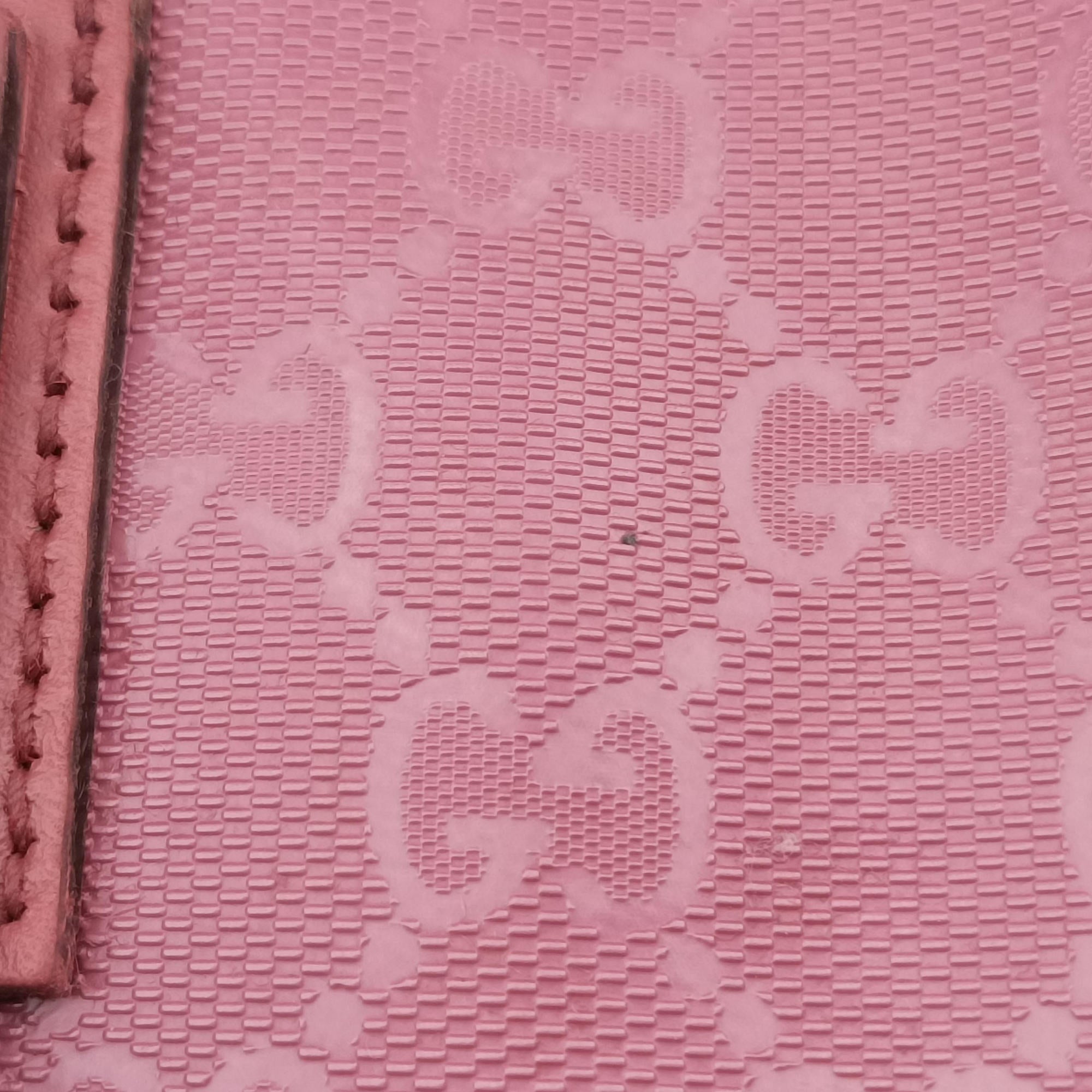Guccissima Imprime Pink PVC coated canvas×Leather 211137 B013537459グッチシマ インプリメ ピンク PVCコーティングキャンバス×レザー 211137 B013537459
