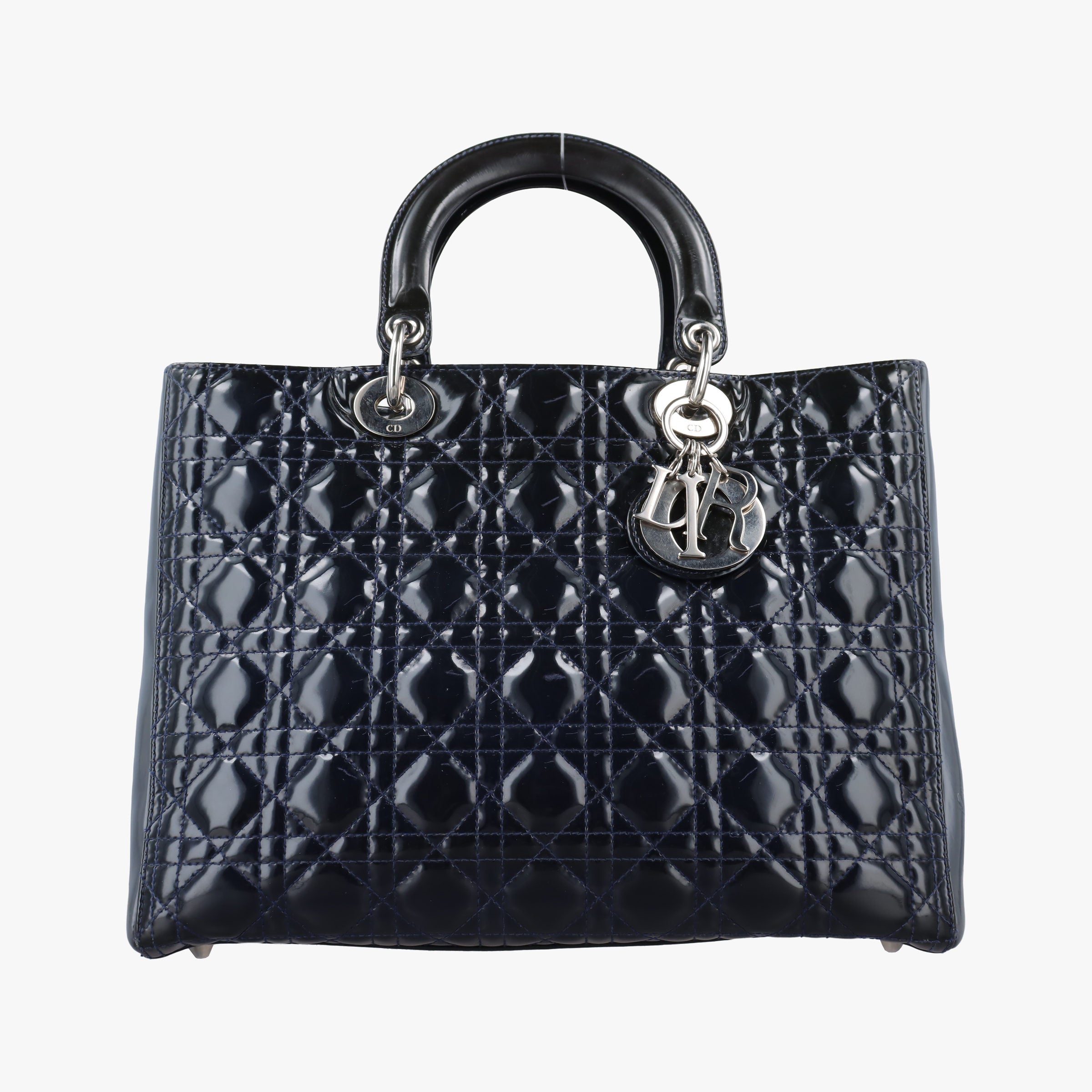 Lady Dior Navy Patent 05-MA-0120レディディオール ネービー パテント 05-MA-0120
