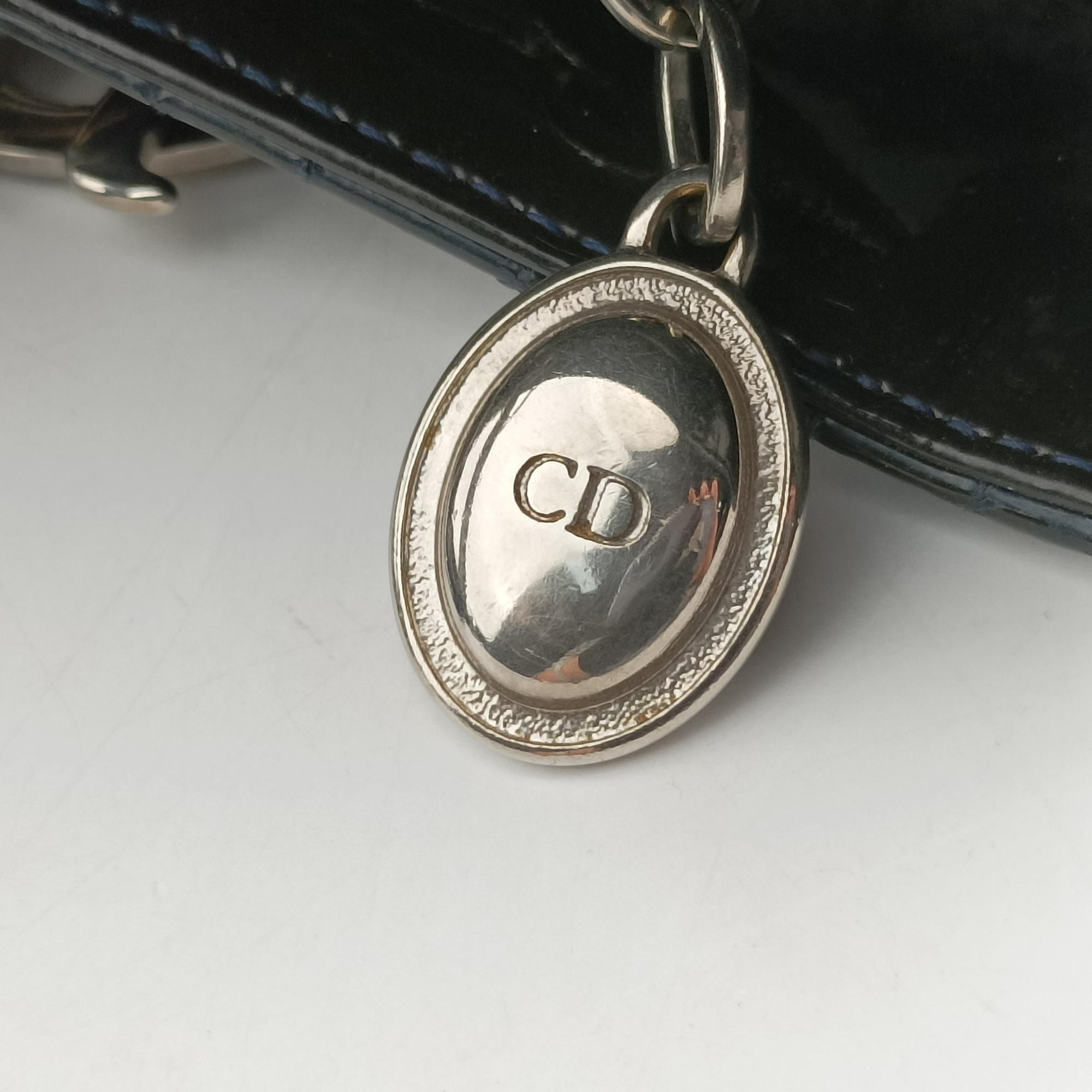 Lady Dior Navy Patent 05-MA-0120レディディオール ネービー パテント 05-MA-0120