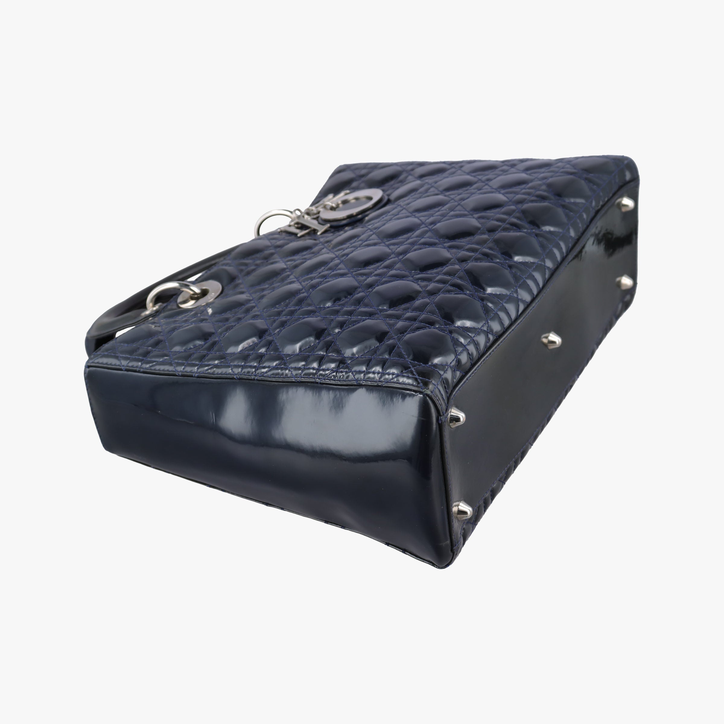 Lady Dior Navy Patent 05-MA-0120レディディオール ネービー パテント 05-MA-0120