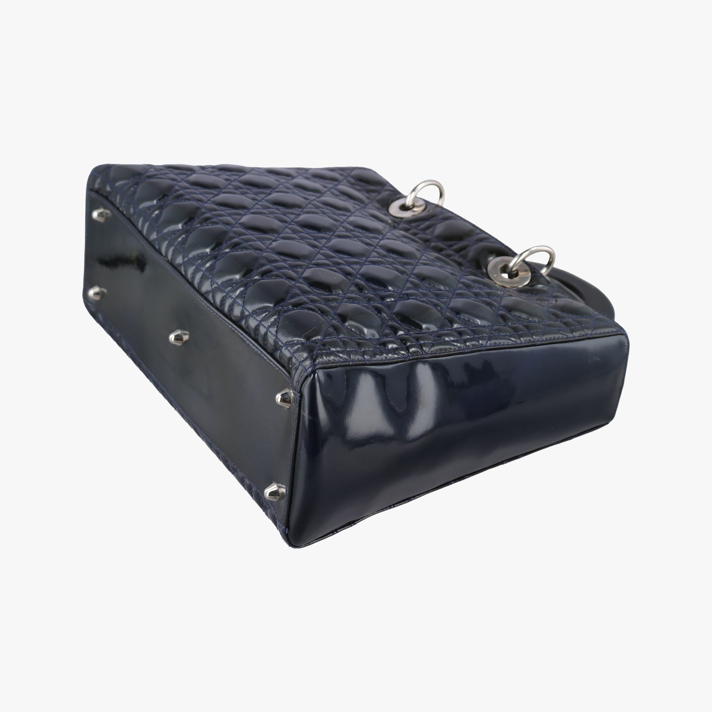 Lady Dior Navy Patent 05-MA-0120レディディオール ネービー パテント 05-MA-0120