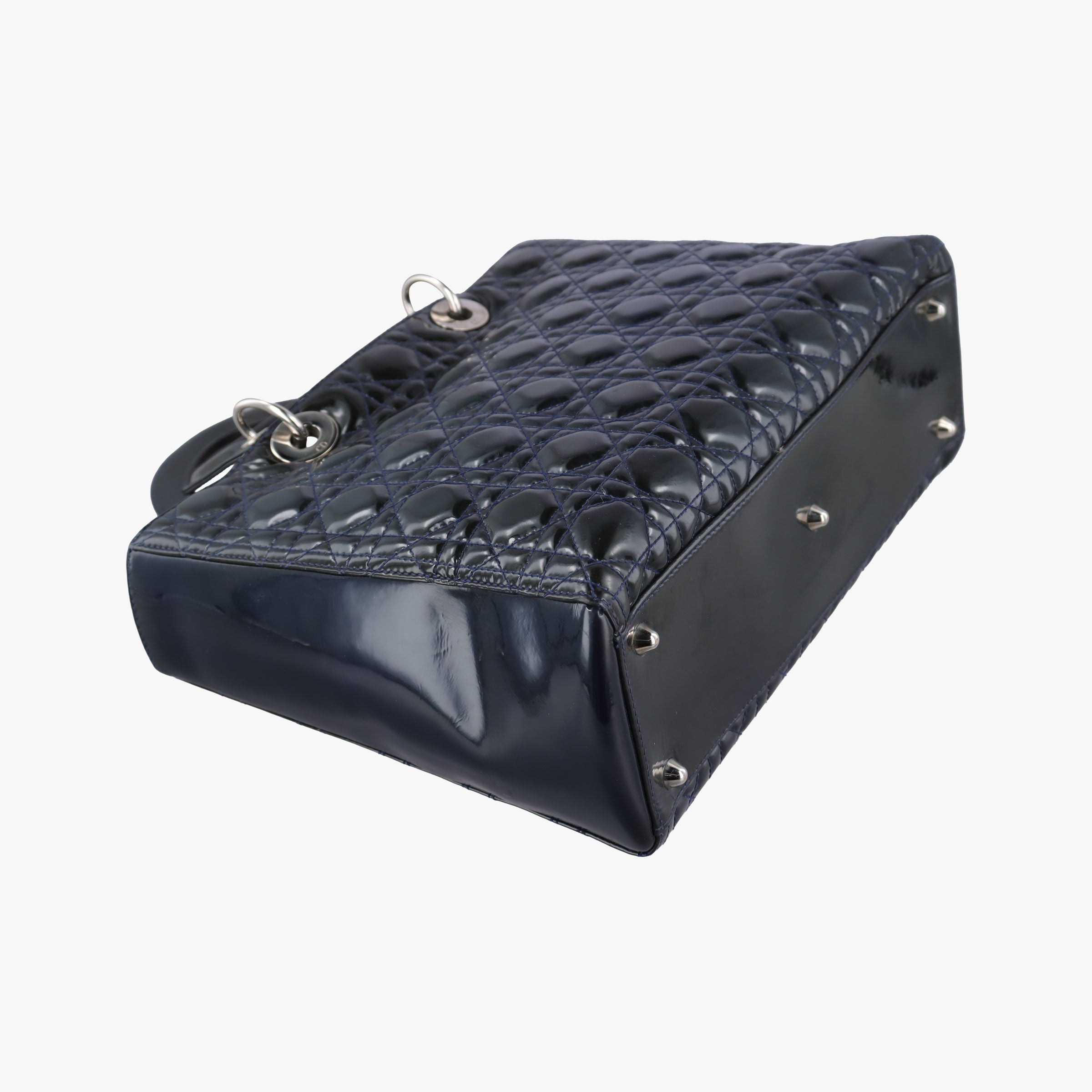 Lady Dior Navy Patent 05-MA-0120レディディオール ネービー パテント 05-MA-0120