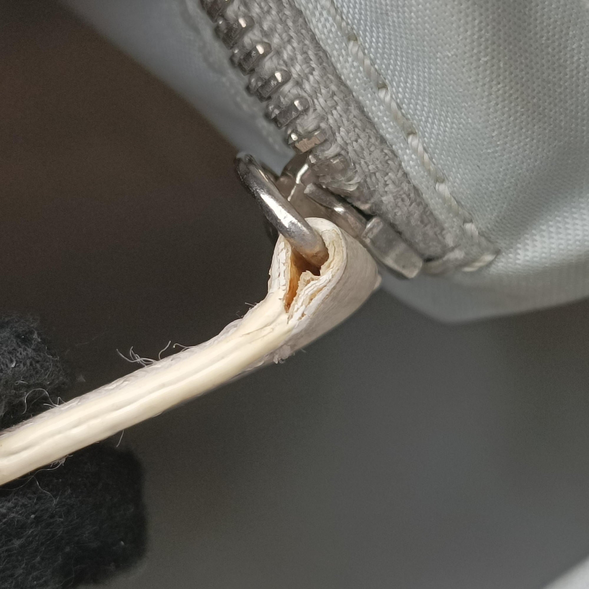 Romantique Barrel Trotter White×Grey PVC coated canvas×leather CM 0027ロマンティックバレルトロッター ホワイト×グレー PVCコーティングキャンバス×レザー CM 0027