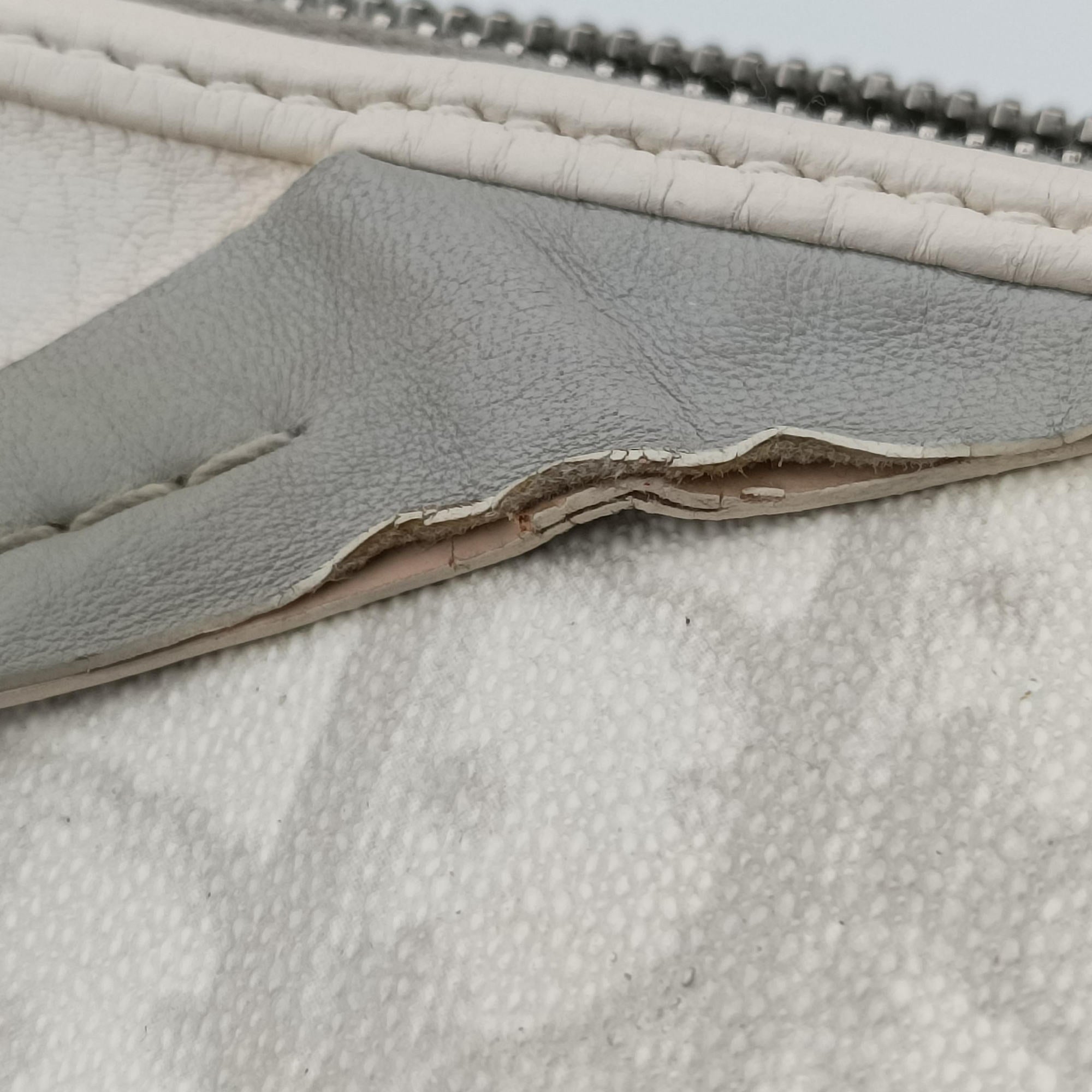 Romantique Barrel Trotter White×Grey PVC coated canvas×leather CM 0027ロマンティックバレルトロッター ホワイト×グレー PVCコーティングキャンバス×レザー CM 0027