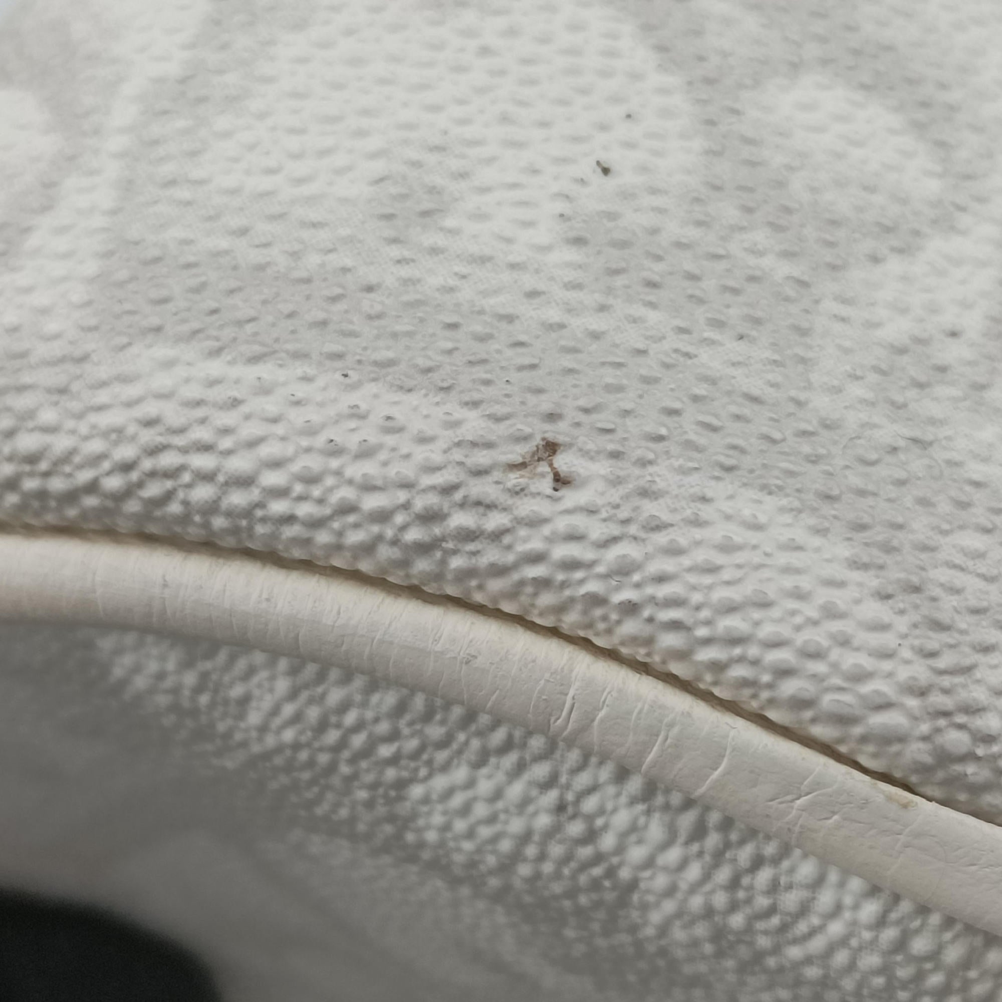 Romantique Barrel Trotter White×Grey PVC coated canvas×leather CM 0027ロマンティックバレルトロッター ホワイト×グレー PVCコーティングキャンバス×レザー CM 0027