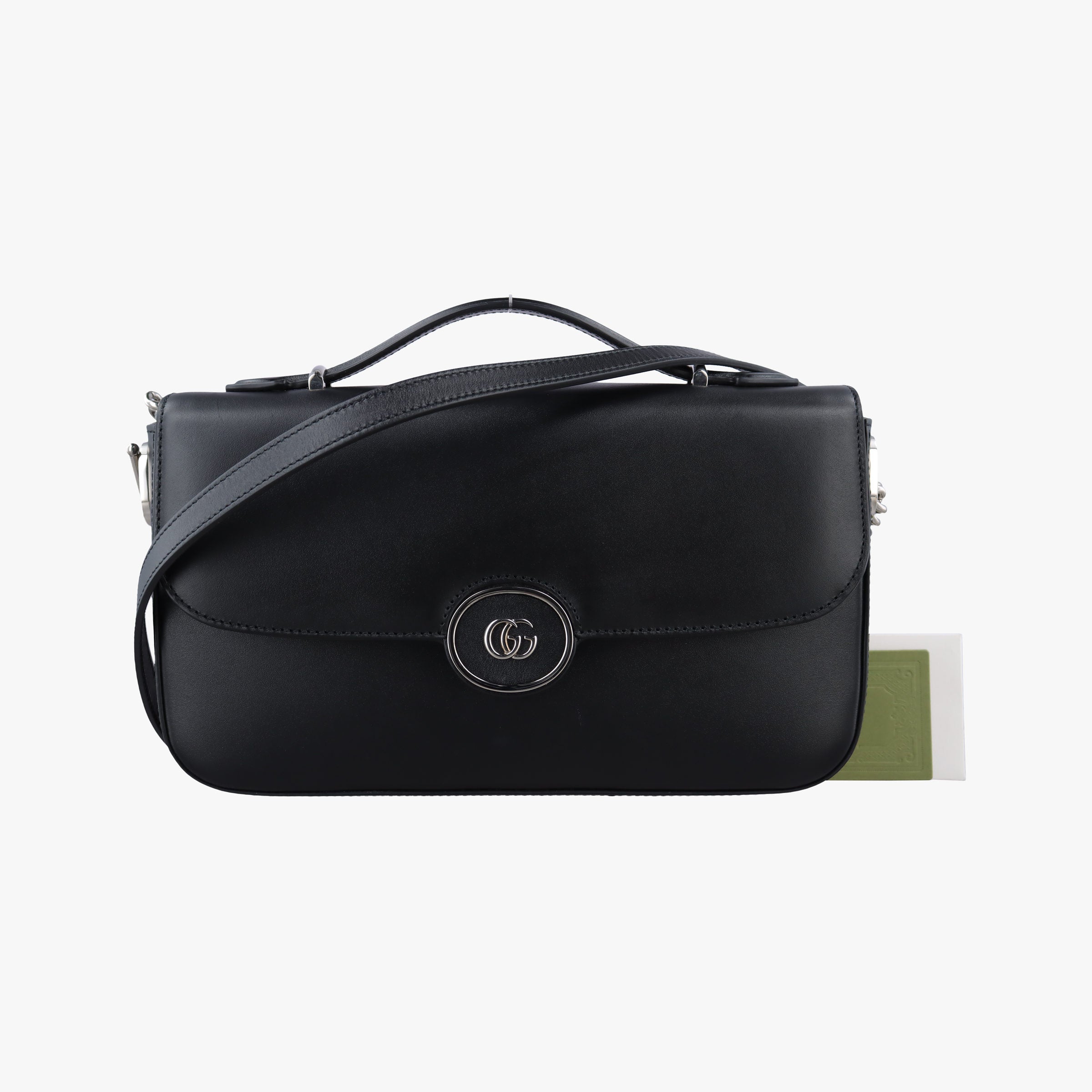 PETITE GG Black Leather 739721 I040410527プティ GG ブラック レザー 739721 I040410527