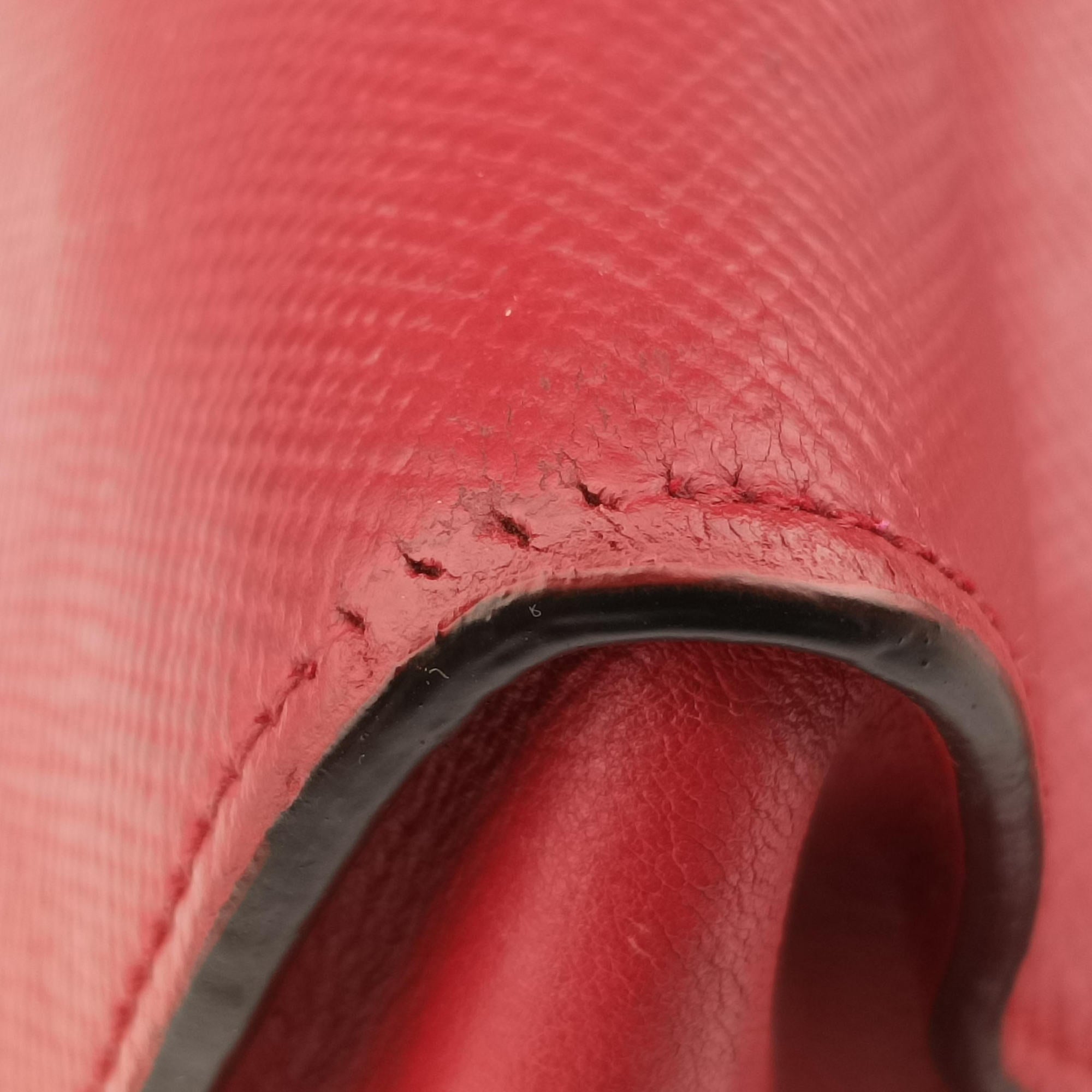 Cuir Monochrome Red SAFFIANO Leather 1BA155 59キュイール モノクローム レッド サフィアーノレザー 1BA155 59