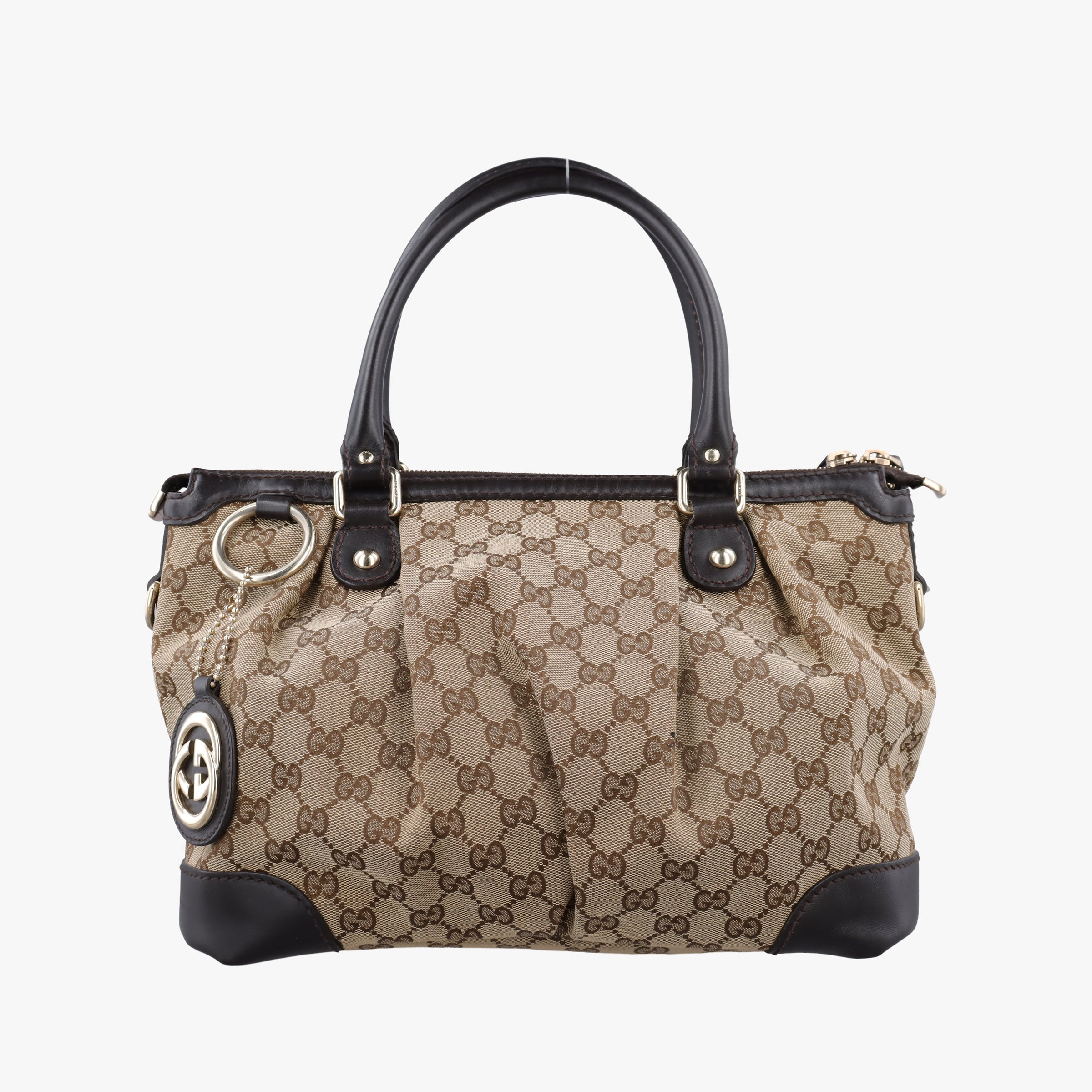 Sukey Brown×Black canvas×Leather 247902 H016922296スーキー ブラウン×ブラック キャンバス×レザー 247902 H016922296