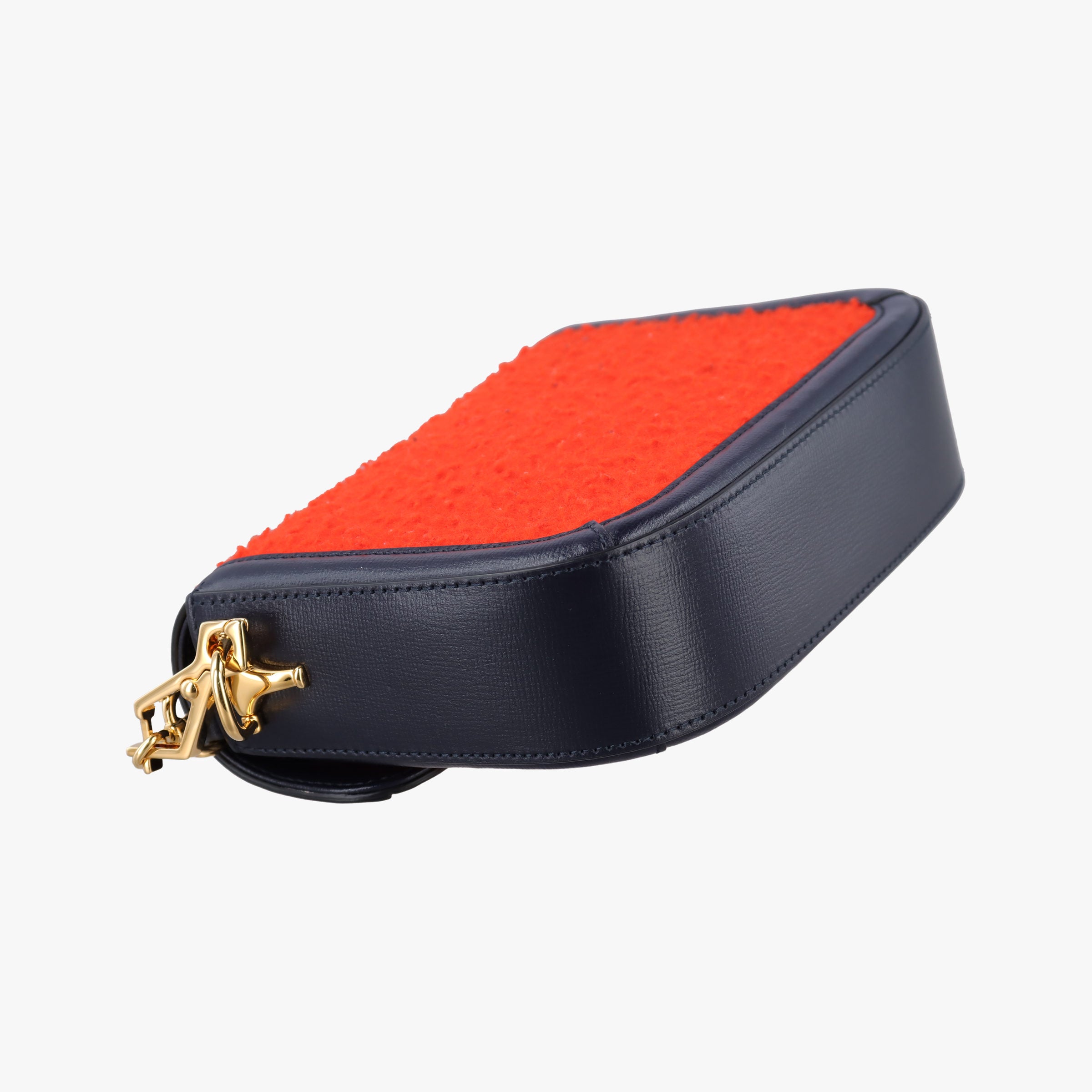 Horsebit 1955 Orange × Navy Tweed×Leather 658574 I036424787ホースビット 1955 オレンジ × ネイビー ツイード×レザー 658574 I036424787