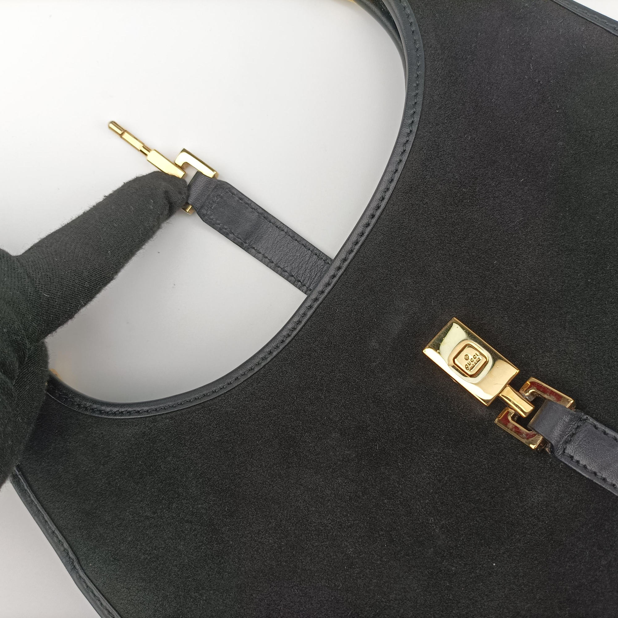 Jackie Black suede×leather 002106 ジャッキー ブラック レザー×スエード 002106