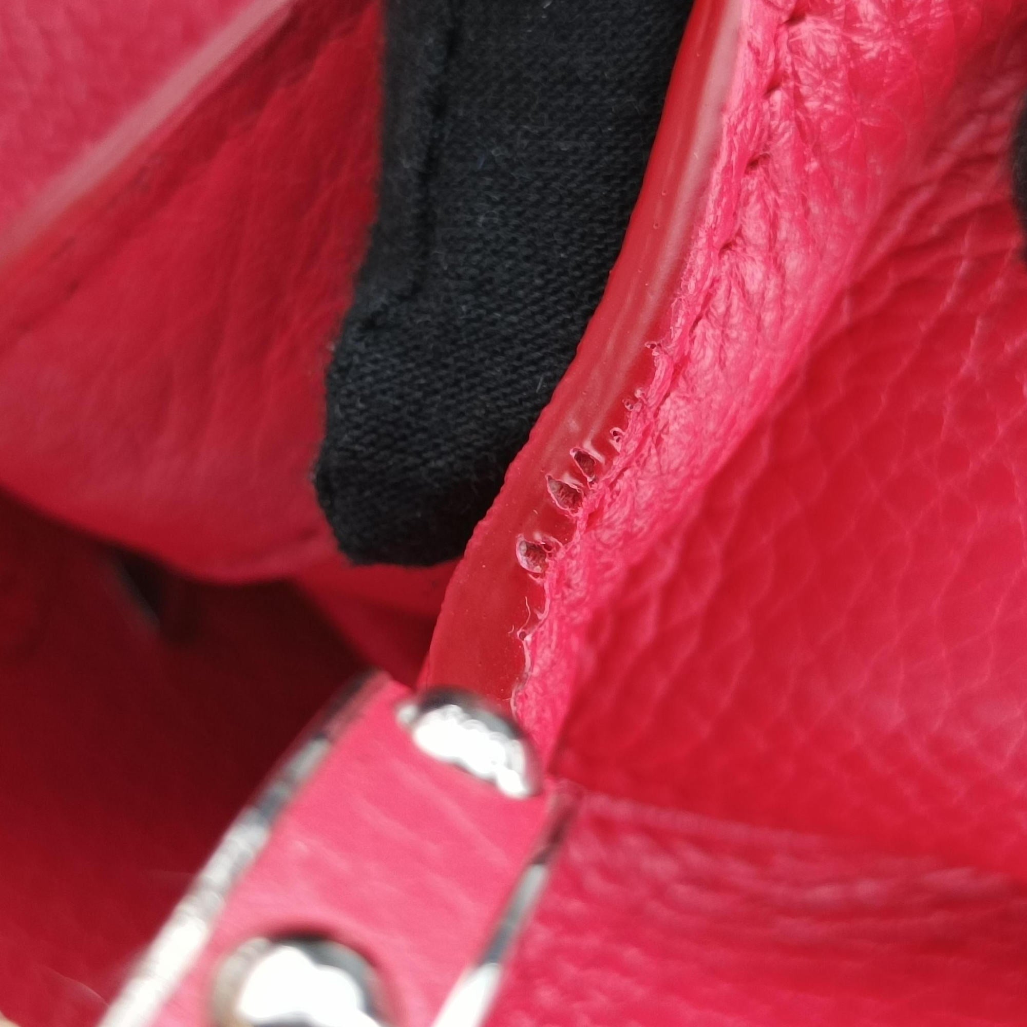 Capucines MM Ruby Taurillon Leather × Python N91899 MI0185カプシーヌ MM ルビー トリヨンレザー×パイソン N91899 MI0185