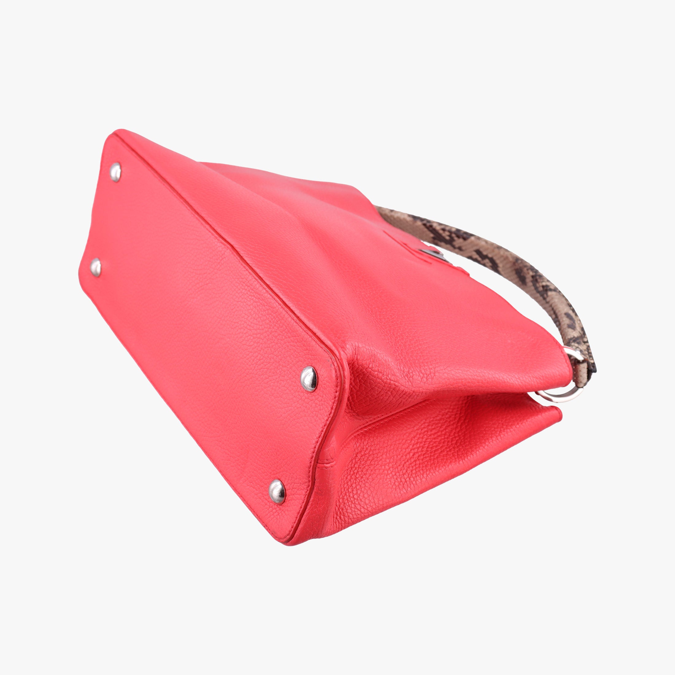 Capucines MM Ruby Taurillon Leather × Python N91899 MI0185カプシーヌ MM ルビー トリヨンレザー×パイソン N91899 MI0185