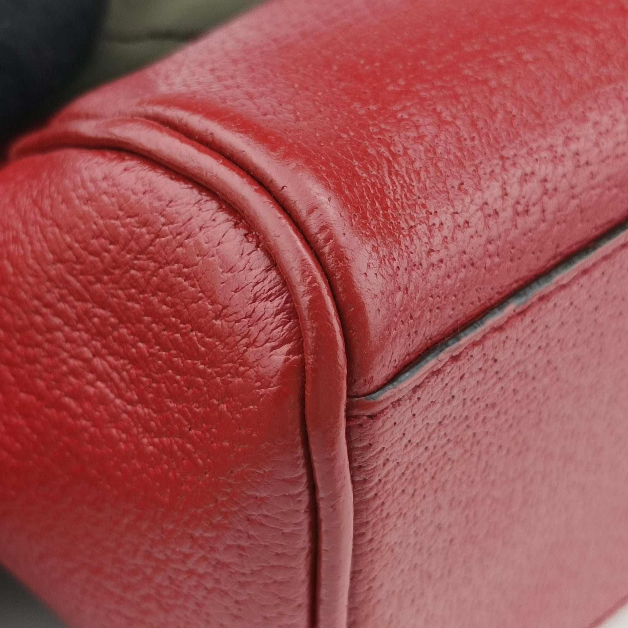 Triangle logo Red x green Nylon×Leather 22トライアングルロゴ レッド×グリーン ナイロン×レザー 22