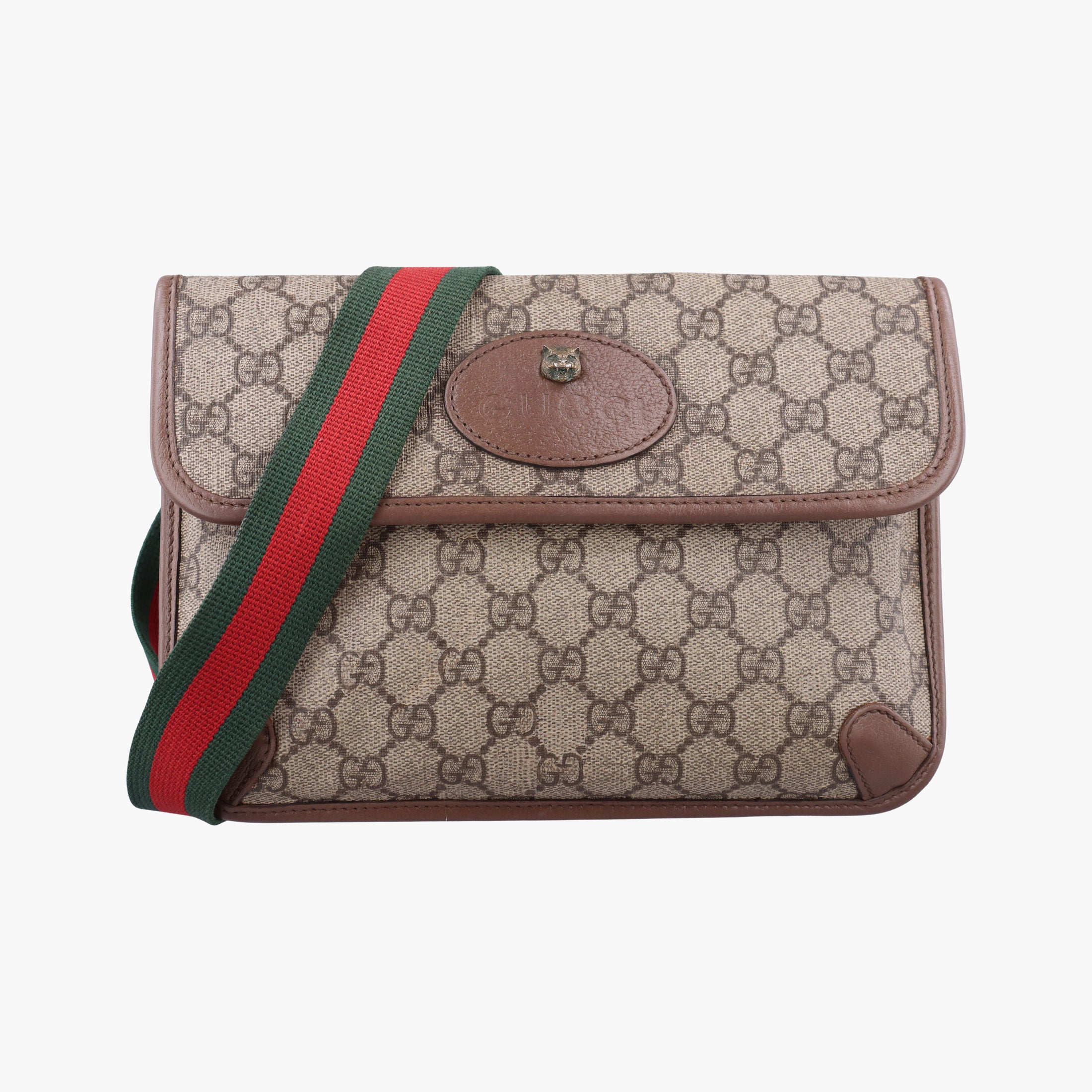 NEO VINTAGE GG Supreme beige×Brown PVC coated canvas×Leather 493930 H027225080ネオ ヴィンテージ GGスプリーム ベージュ×ブラウン PVCコーティングキャンバス×レザー 493930 H027225080