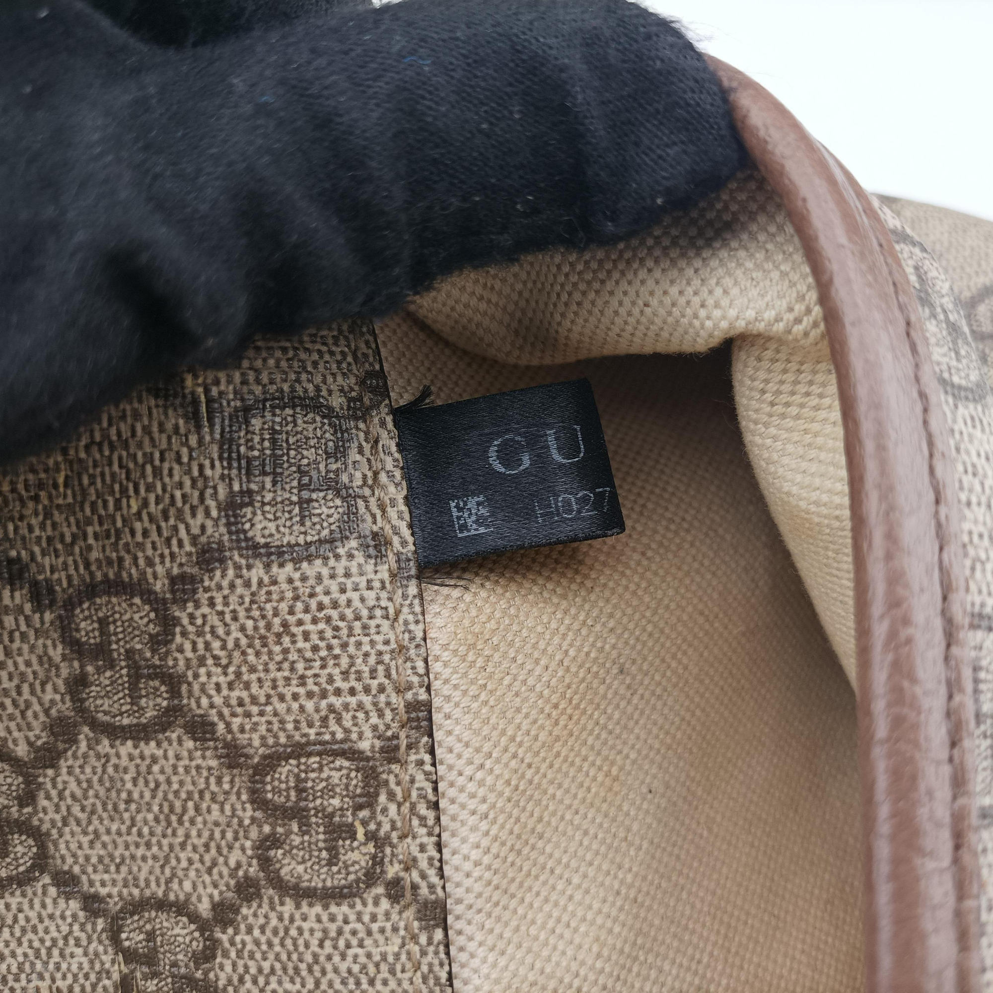 NEO VINTAGE GG Supreme beige×Brown PVC coated canvas×Leather 493930 H027225080ネオ ヴィンテージ GGスプリーム ベージュ×ブラウン PVCコーティングキャンバス×レザー 493930 H027225080