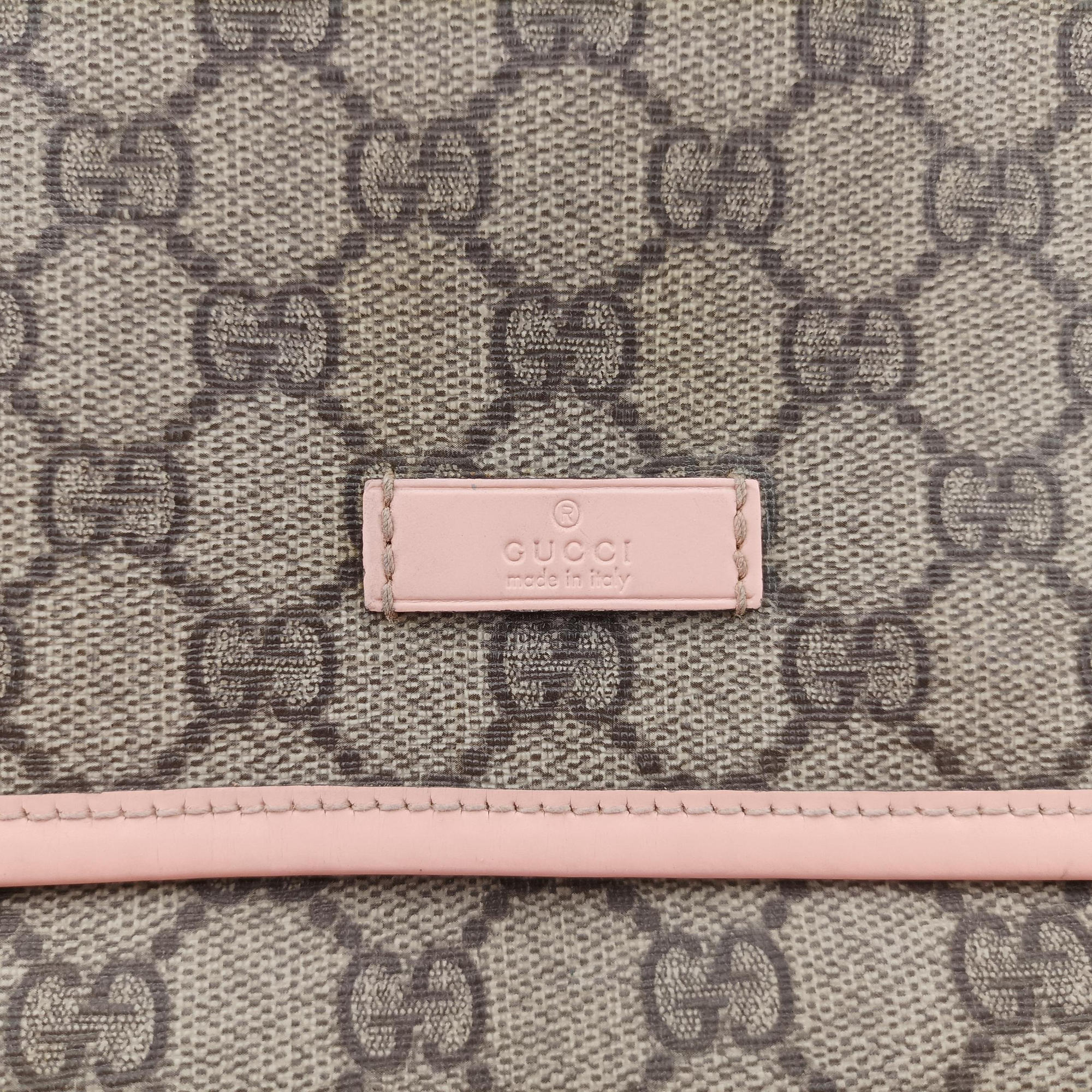 GG Plus Messenger Beige×Pink PVC coated canvas×Leather 201732 C4404997GGプラス メッセンジャー ベージュ×ピンク PVCコーティングキャンバス× レザー 201732 C4404997