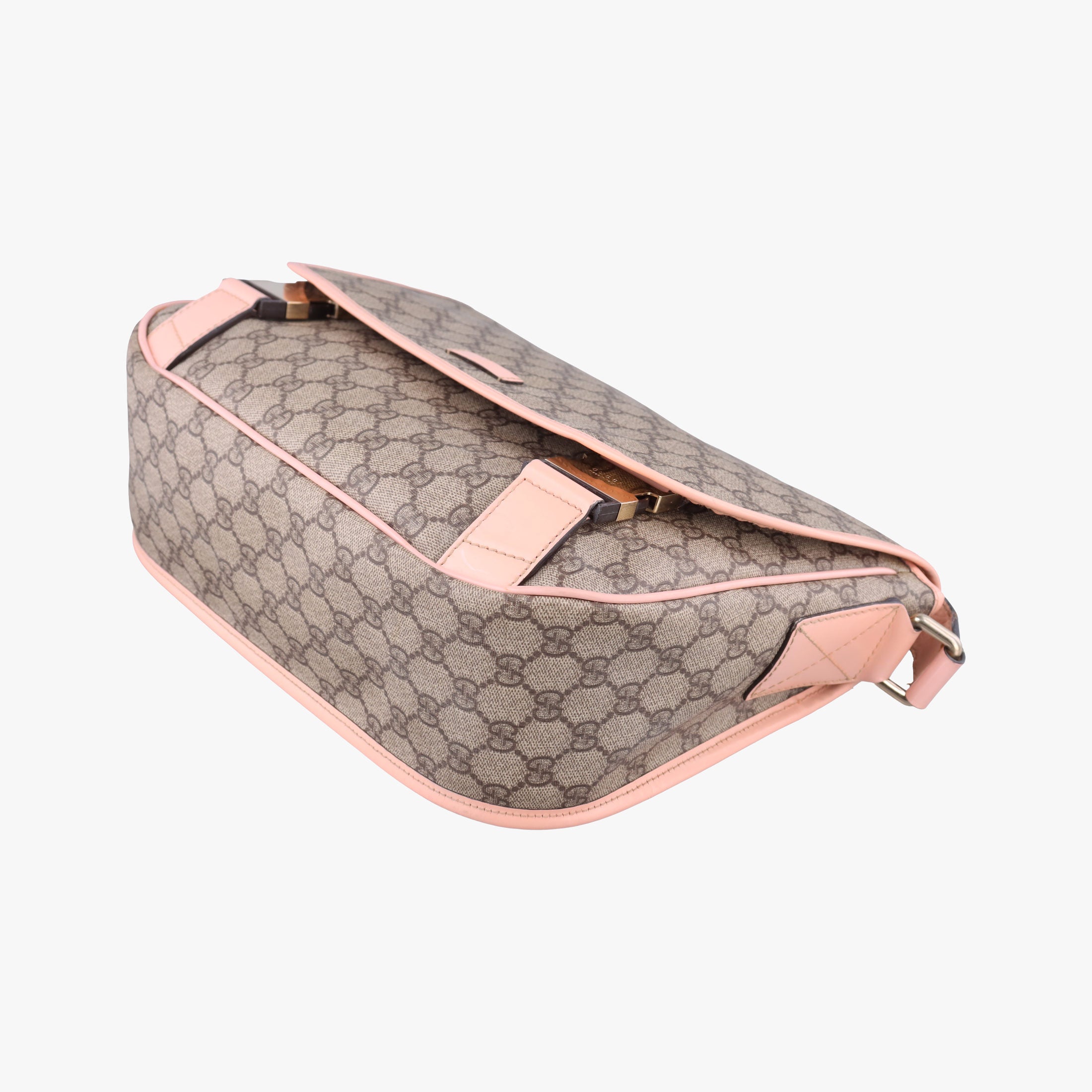 GG Plus Messenger Beige×Pink PVC coated canvas×Leather 201732 C4404997GGプラス メッセンジャー ベージュ×ピンク PVCコーティングキャンバス× レザー 201732 C4404997