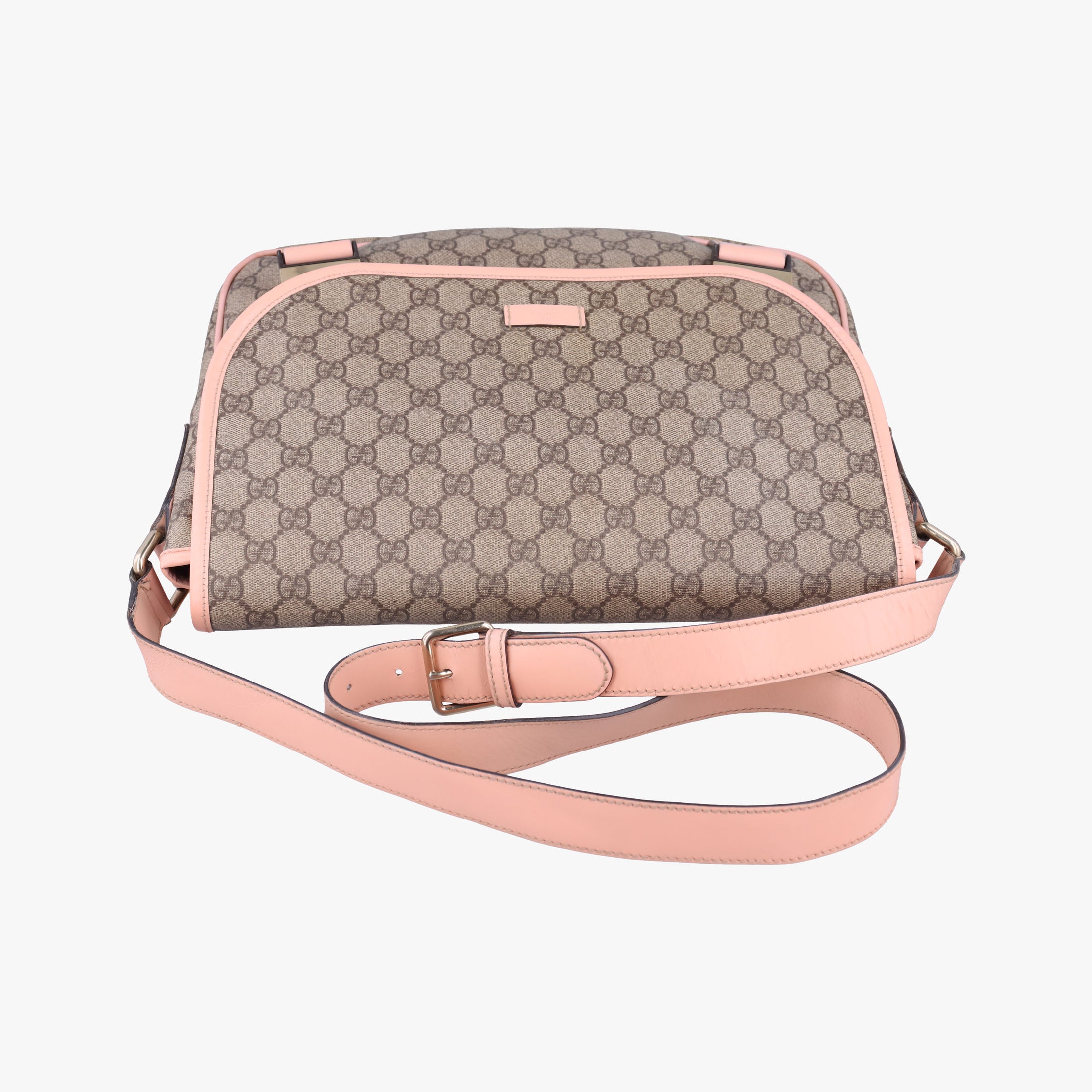 GG Plus Messenger Beige×Pink PVC coated canvas×Leather 201732 C4404997GGプラス メッセンジャー ベージュ×ピンク PVCコーティングキャンバス× レザー 201732 C4404997