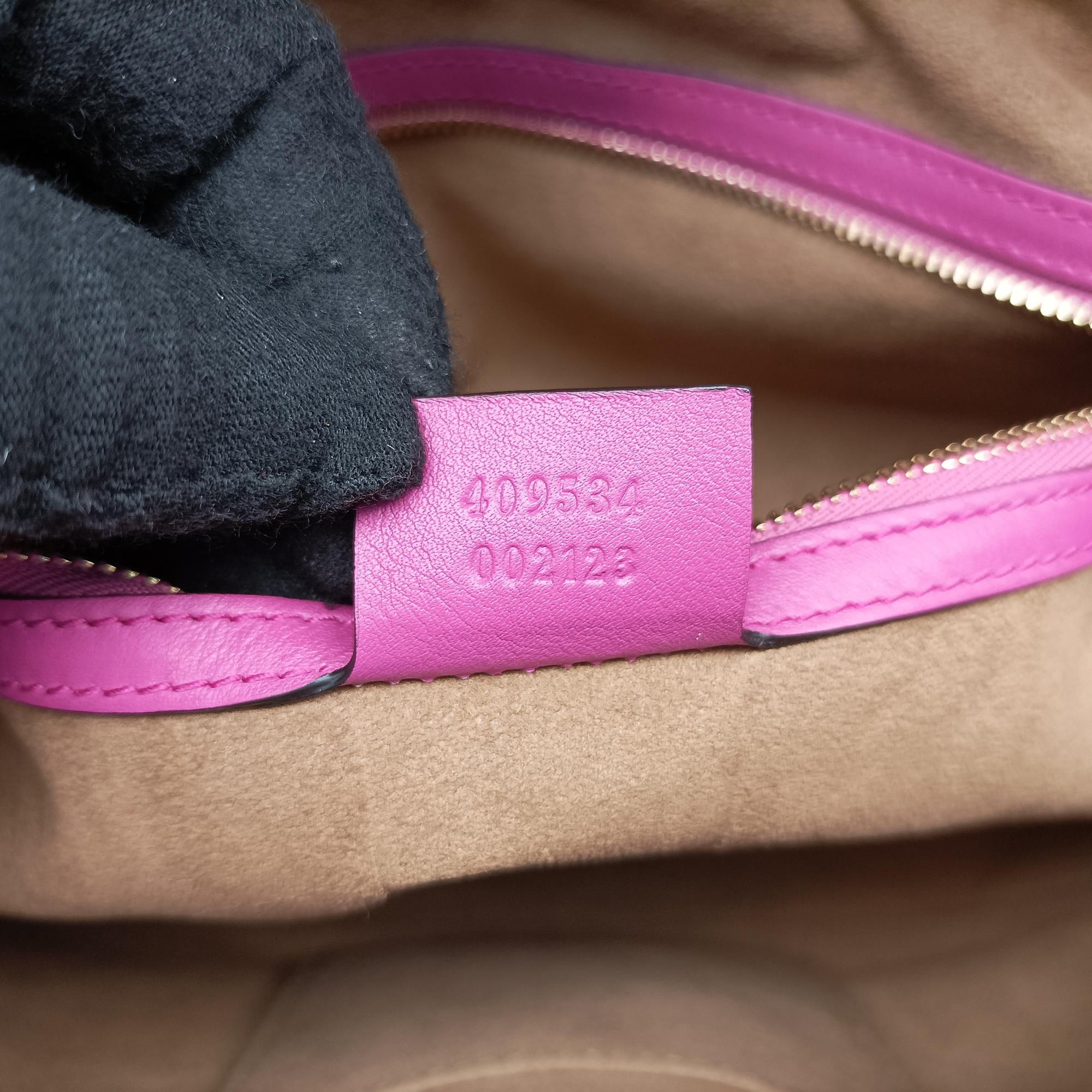 GG SUPREME Brown PVC coated canvas×Leather 409534 A018889978GGスプリーム ベージュ×ピンク×レッド PVCコーティングキャンバス×レザー 409534 A018889978